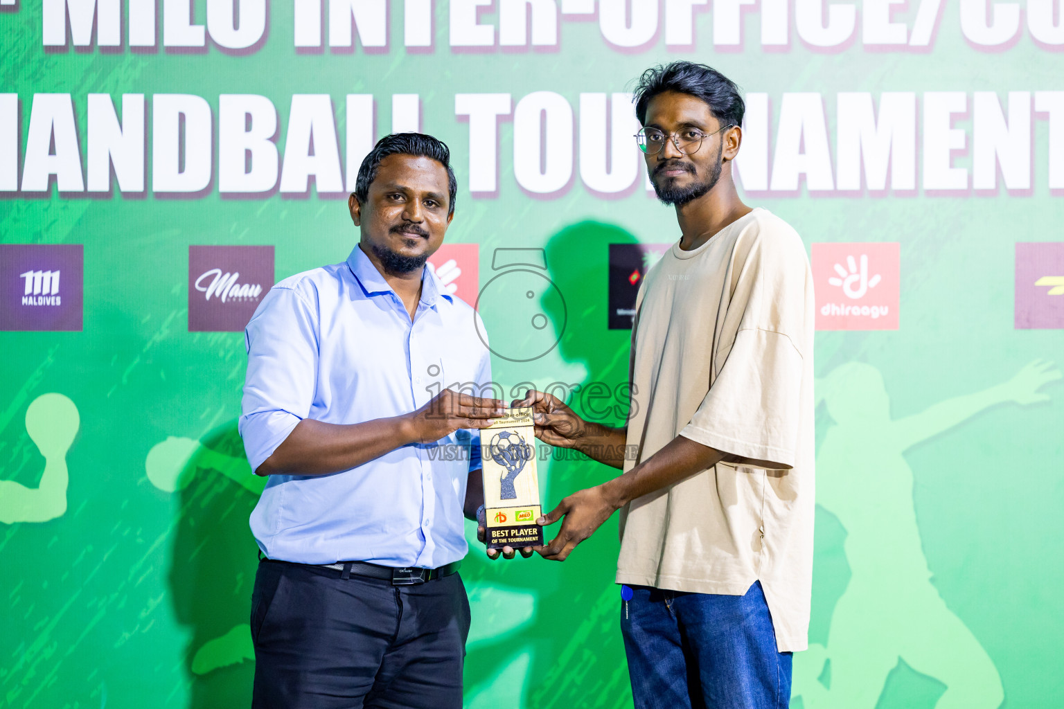 2nd Division Final of 8th Inter-Office/Company Handball Tournament 2024, held in Handball ground, Male', Maldives on Tuesday, 17th September 2024 Photos: Nausham Waheed/ Images.mv