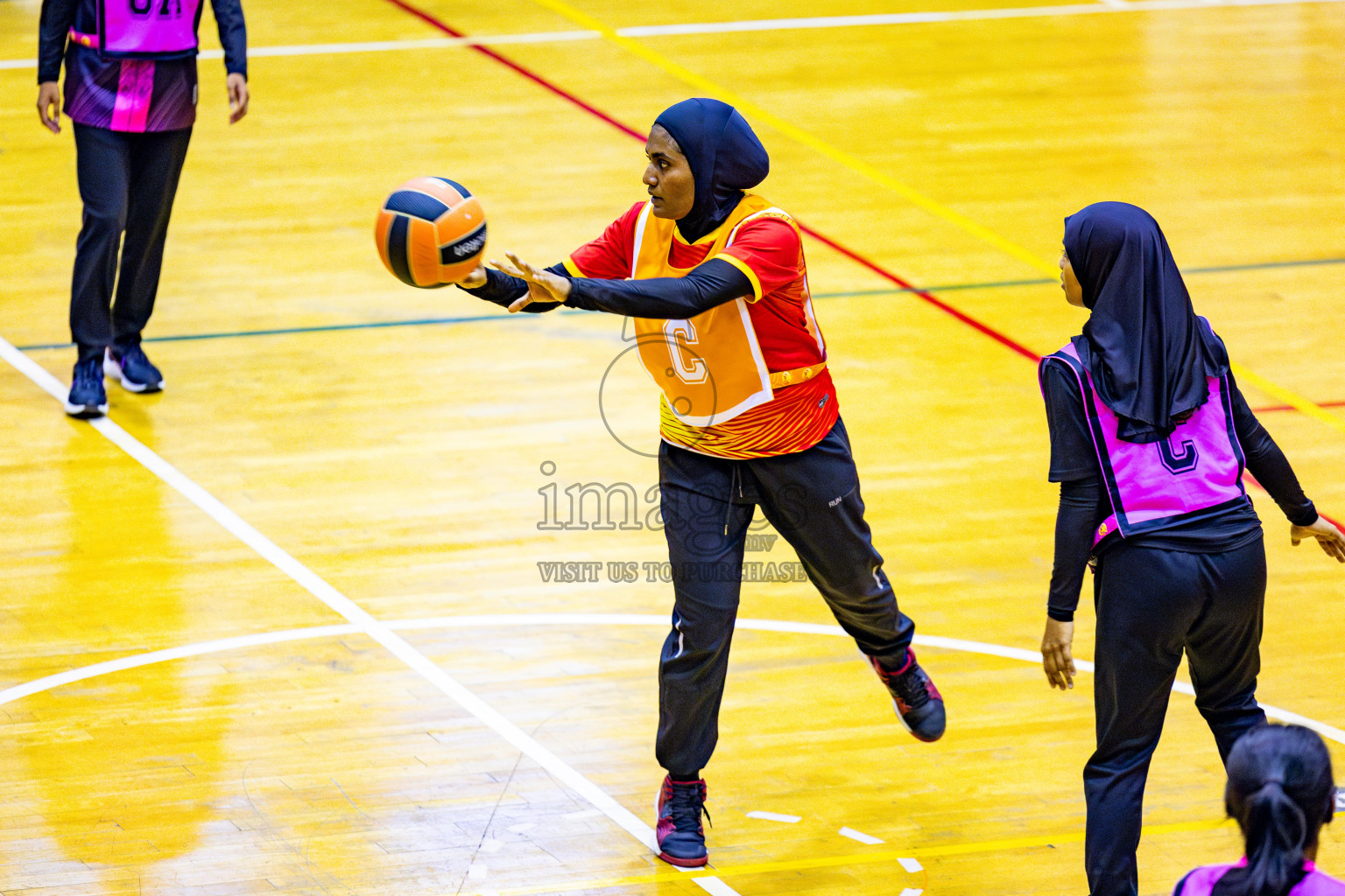 Day 2 of 21st National Netball Tournament was held in Social Canter at Male', Maldives on Thursday, 10th May 2024. Photos: Nausham Waheed / images.mv