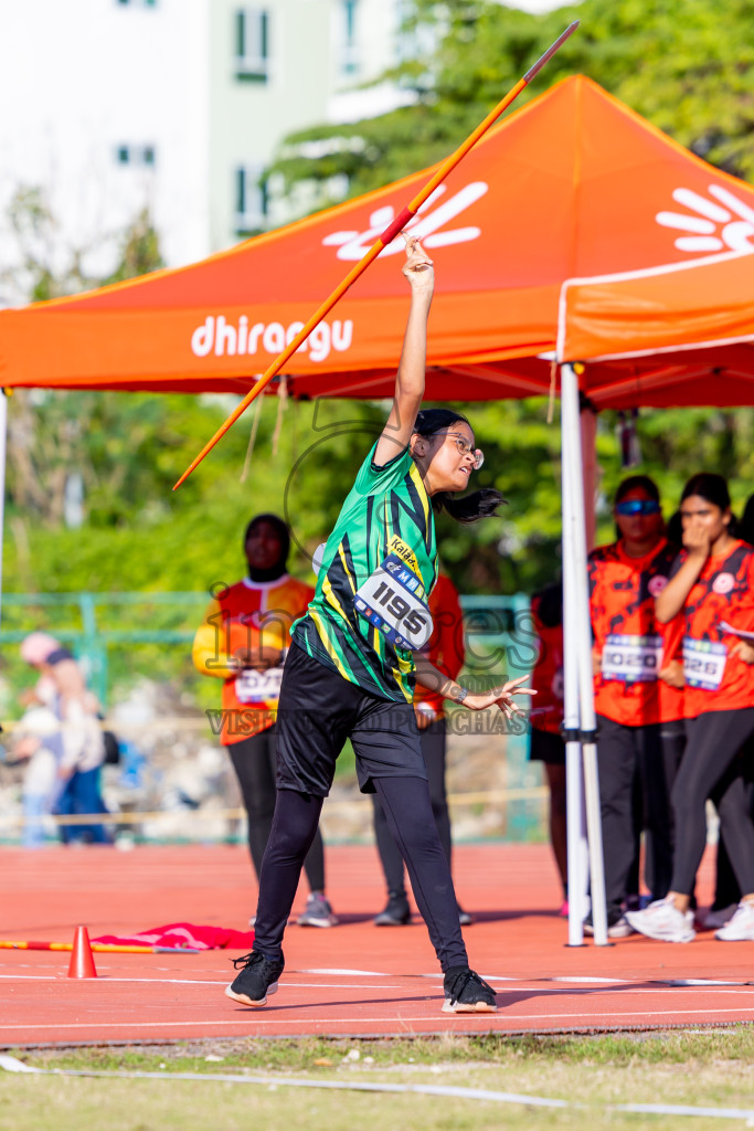 Day 3 of MWSC Interschool Athletics Championships 2024 held in Hulhumale Running Track, Hulhumale, Maldives on Monday, 11th November 2024. Photos by: Nausham Waheed / Images.mv