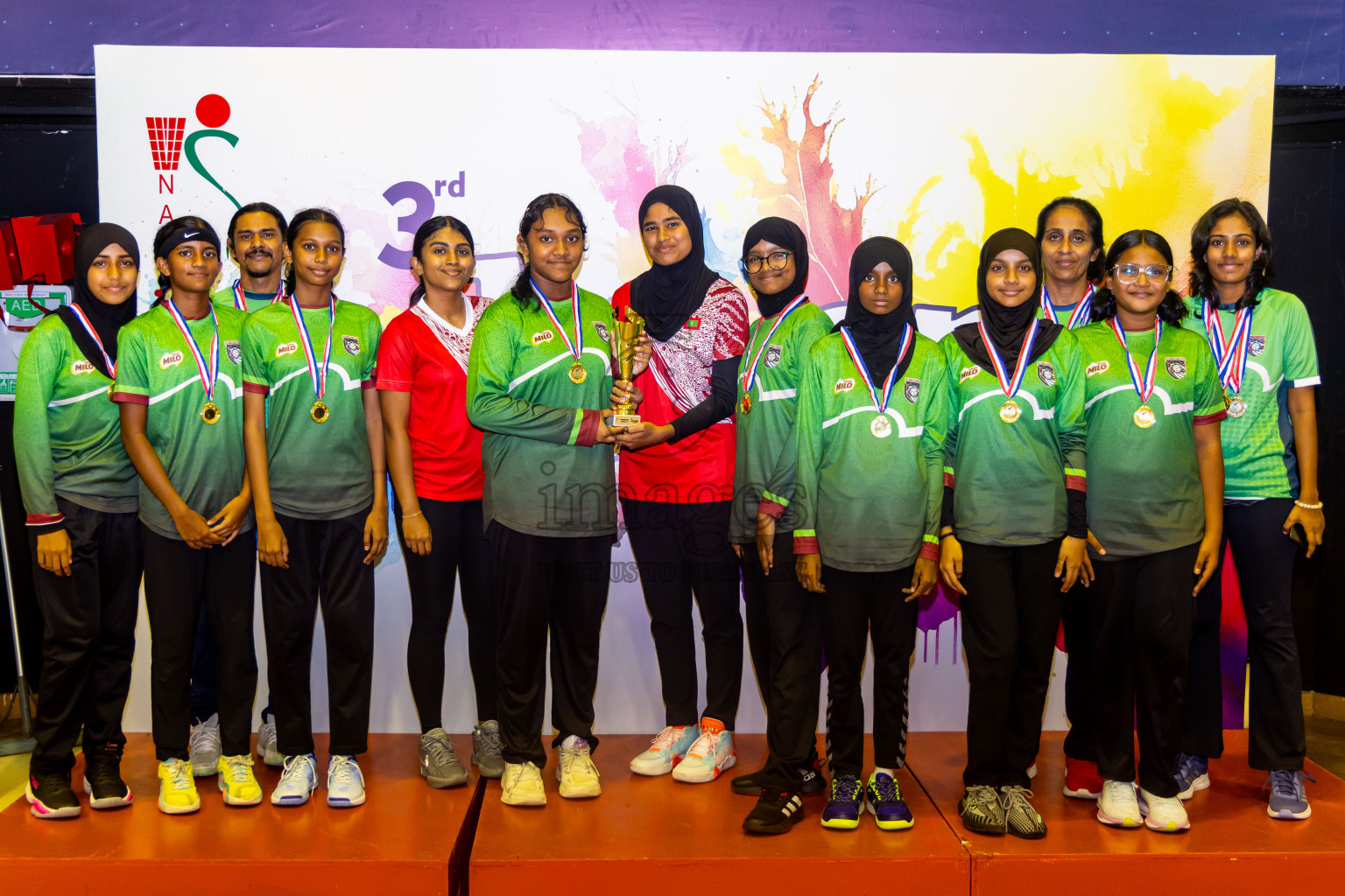 Closing ceremony of 3rd Netball Junior Championship, held at Social Center on Saturday, 25th January 2025 . Photos: Nausham Waheed / images.mv