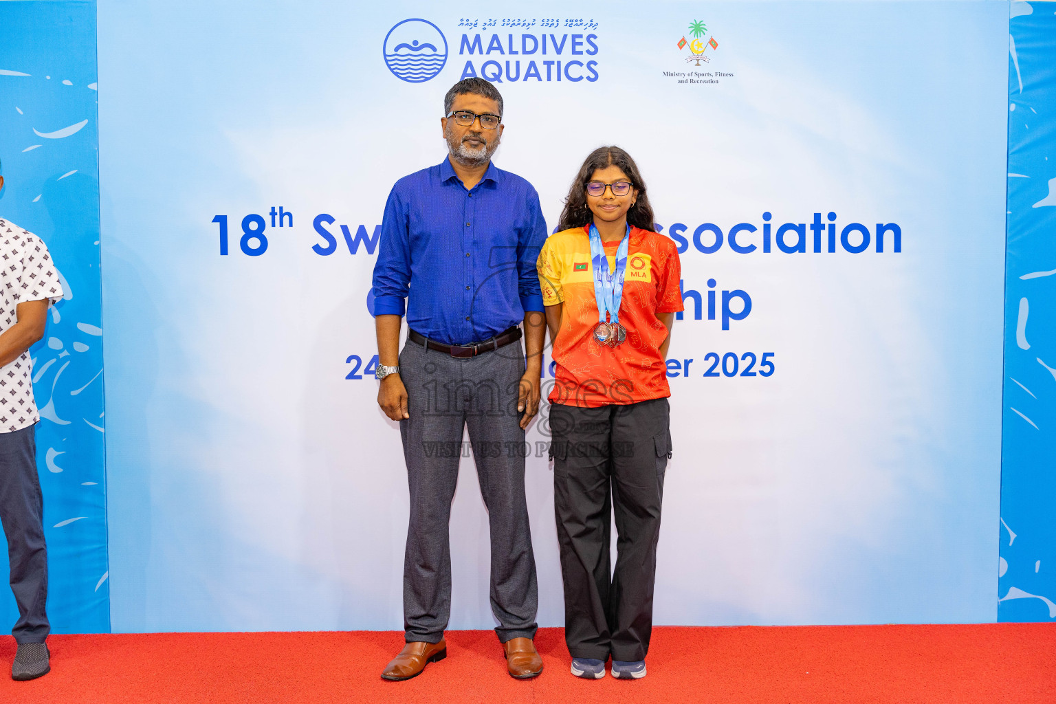 18th Swimming Association Championship 2025, Closing Ceremony was held on Saturday, 29th November 2025 at Swimming Track Hulhumale', Maldives. Photos: Areef Adam / images.mv