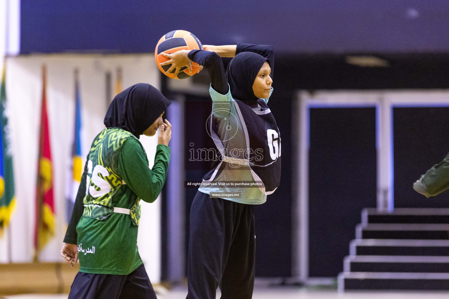 Day5 of 24th Interschool Netball Tournament 2023 was held in Social Center, Male', Maldives on 31st October 2023. Photos: Nausham Waheed / images.mv