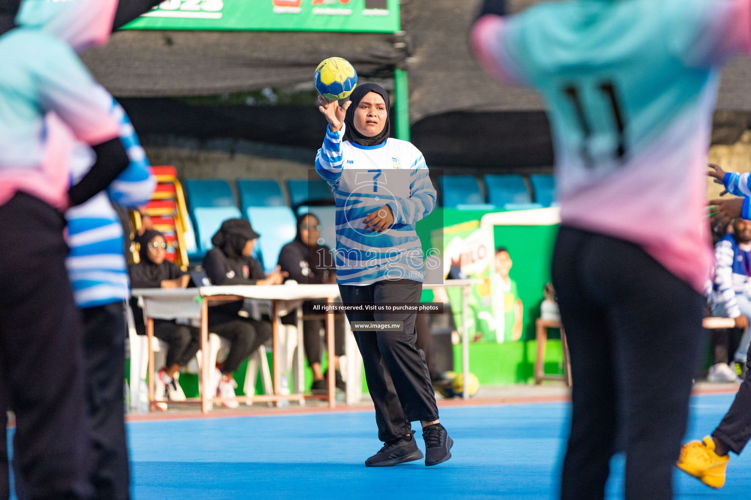 Day 2 of 7th Inter-Office/Company Handball Tournament 2023, held in Handball ground, Male', Maldives on Saturday, 17th September 2023 Photos: Nausham Waheed/ Images.mv