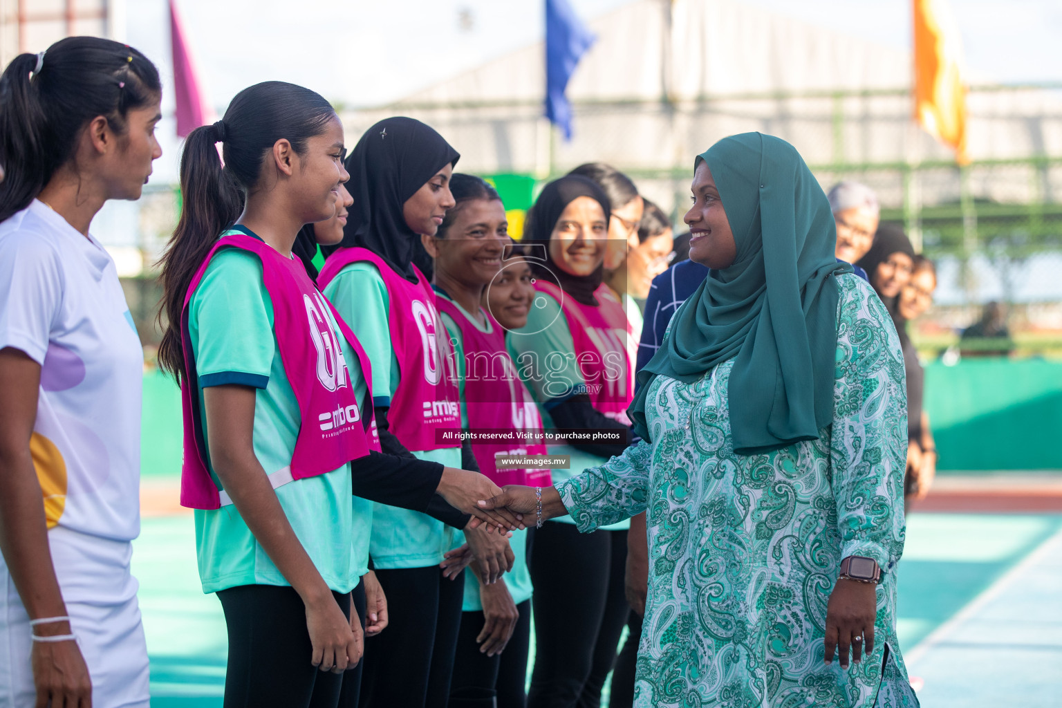 Day 6 of 20th Milo National Netball Tournament 2023, held in Synthetic Netball Court, Male', Maldives on 4th June 2023 Photos: Nausham Waheed/ Images.mv