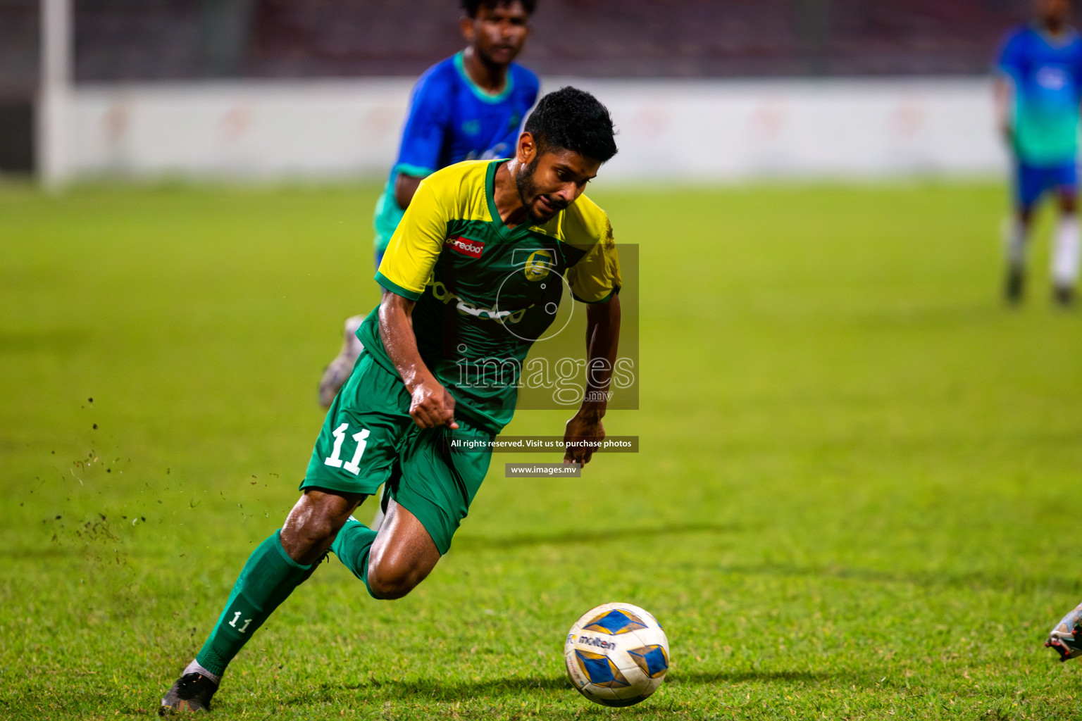 Dhivehi Premier League 2023 - Maziya Sports & Recreation vs Super United Sports, held in National Football Stadium, Male', Maldives  Photos: Mohamed Mahfooz Moosa/ Images.mv