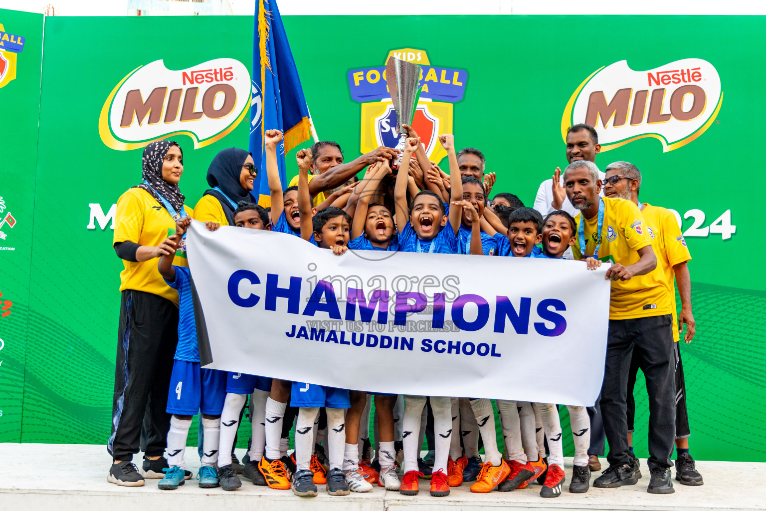 Day 2 of MILO Kids Football Fiesta was held at National Stadium in Male', Maldives on Saturday, 24th February 2024.