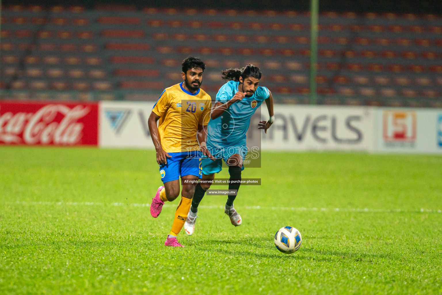 Club Valencia vs United Victory in the President's Cup 2021/2022 held in Male', Maldives on 19 December 2021