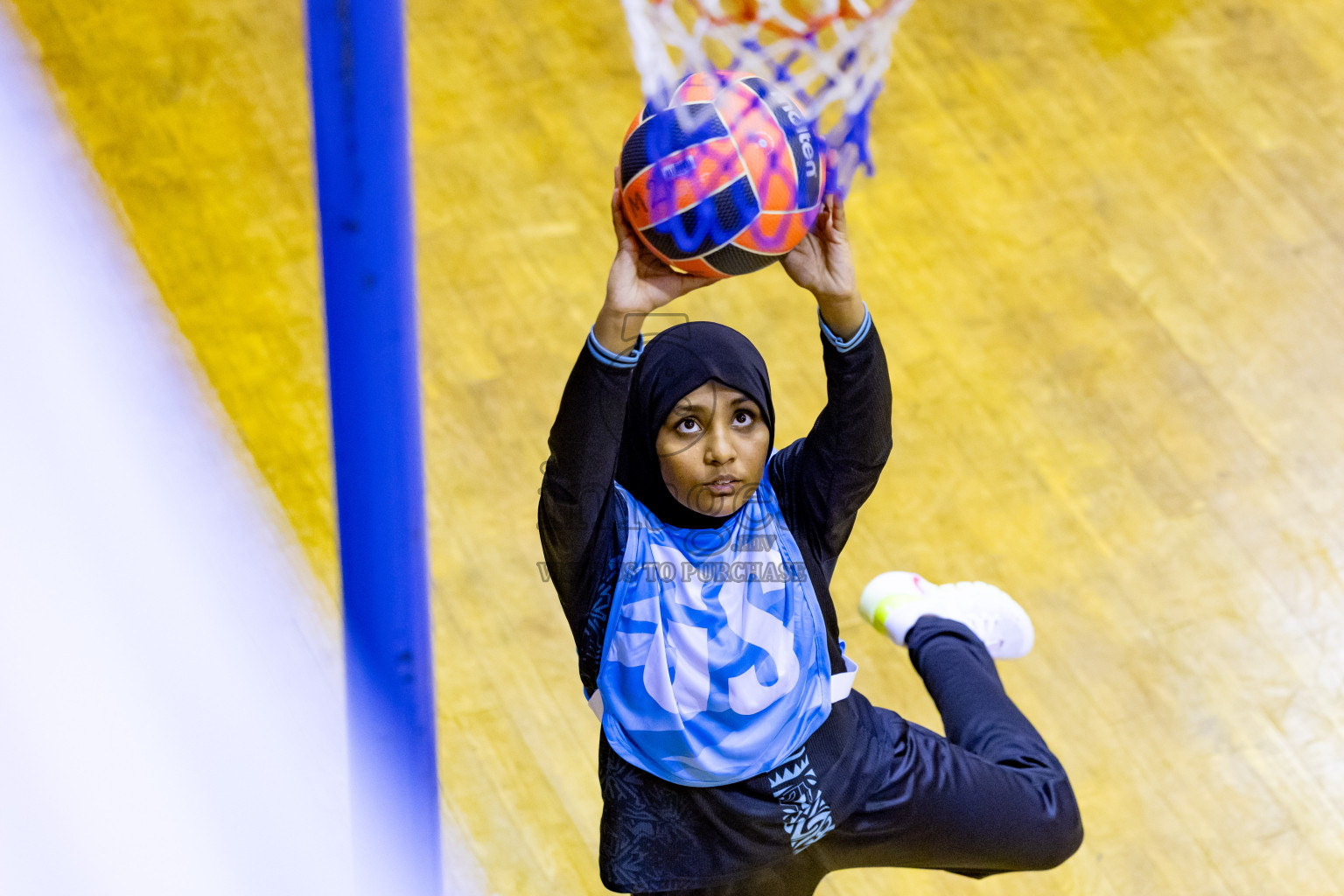 Day 2 of 25th Inter-School Netball Tournament was held in Social Center at Male', Maldives on Saturday, 10th August 2024. Photos: Nausham Waheed / images.mv