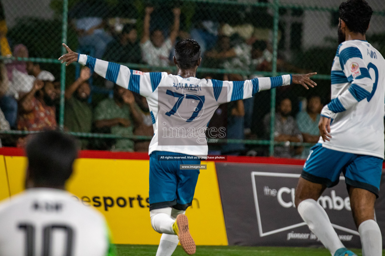 Club AVSEC vs TEAM DJA in Club Maldives Cup 2022 was held in Hulhumale', Maldives on Sunday, 9th October 2022. Photos: Hassan Simah / images.mv