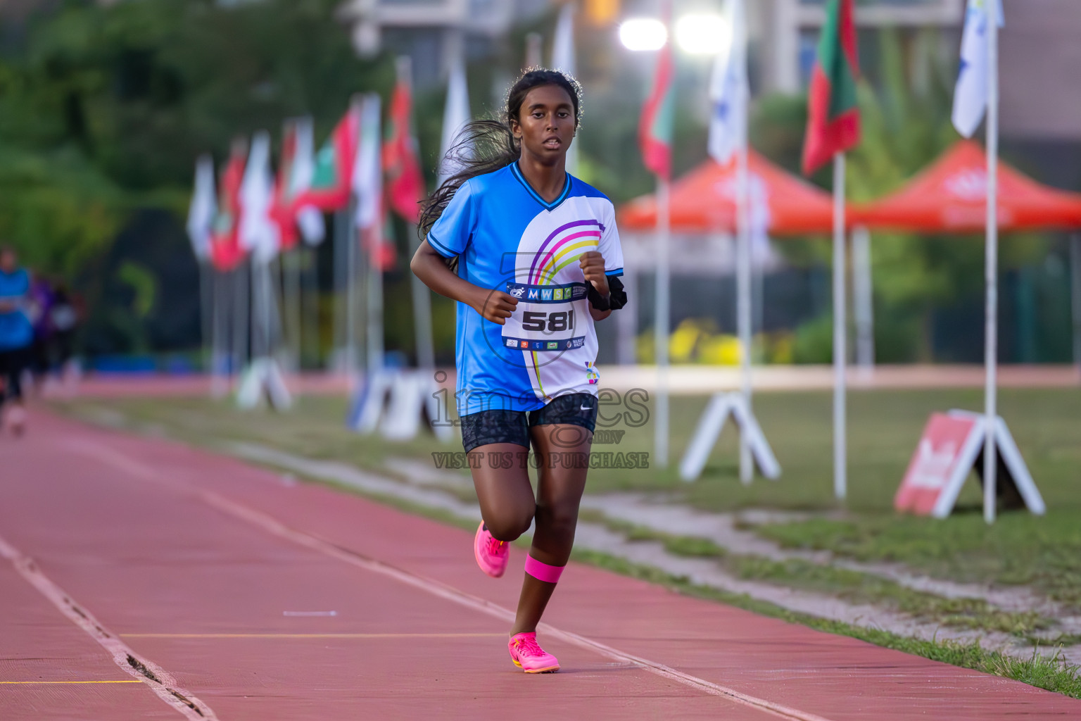 Day 5 of MWSC Interschool Athletics Championships 2024 held in Hulhumale Running Track, Hulhumale, Maldives on Wednesday, 13th November 2024. Photos by: Ismail Thoriq / Images.mv