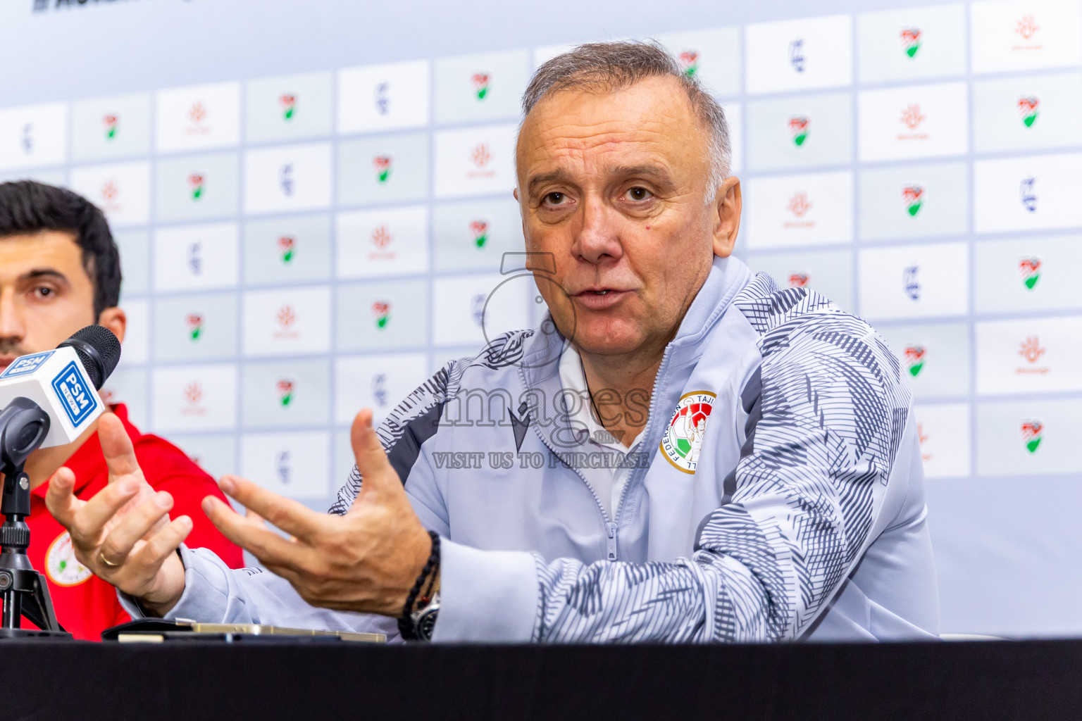 Final Pre-Match Press Conference of AFC Asian Cup Saudi Arabia 2027 Qualifiers -Maldives vs Tajikistan was held at National Stadium in Male', Maldives on Monday, 13th October 2025. Photos: Nausham Waheed / images.mv
