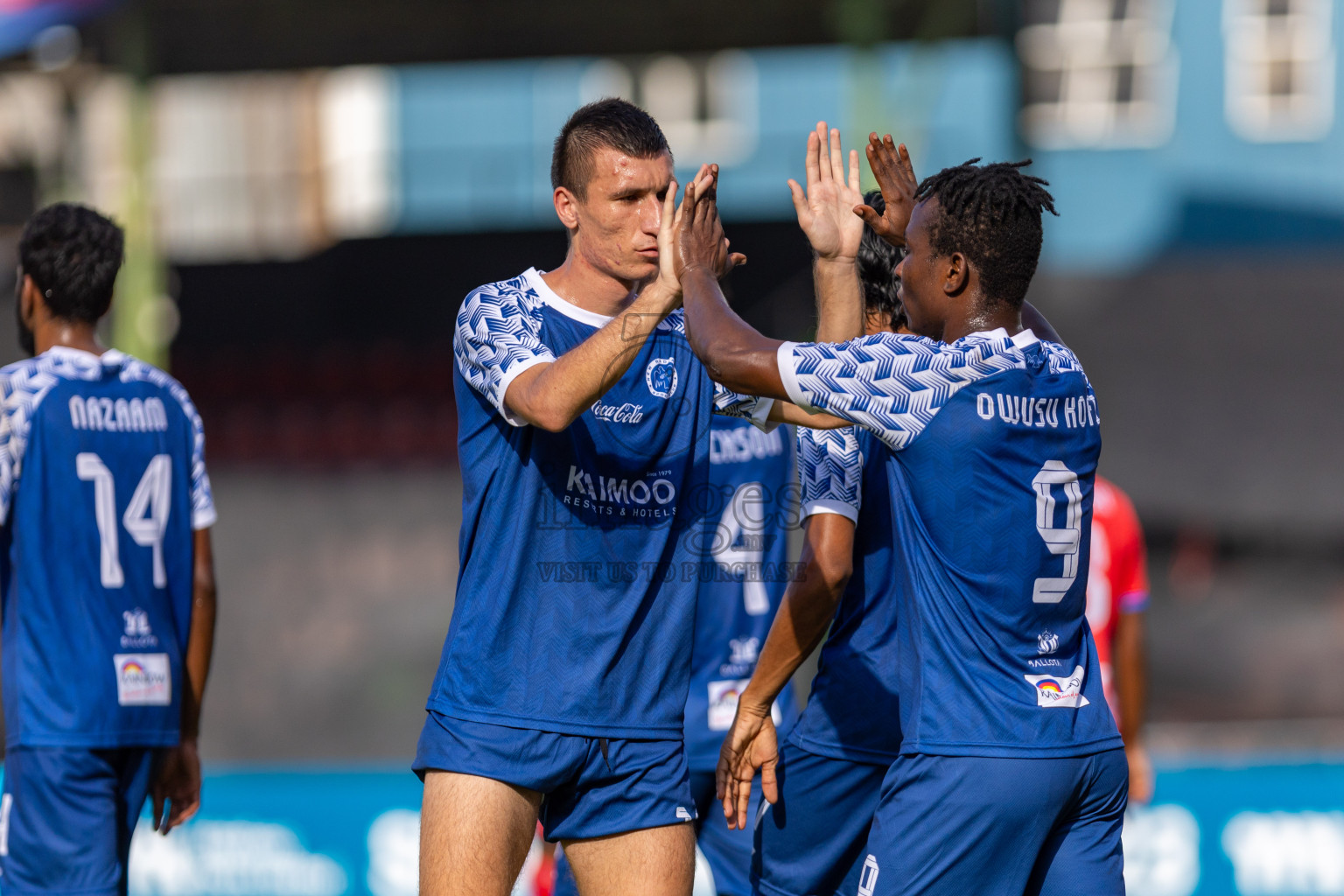 New Radiant SC vs Club PK in the Quarter Final of Second Division 2023 in Male' Maldives on Tuesday, 6th February 2023. Photos: Nausham Waheed / images.mv