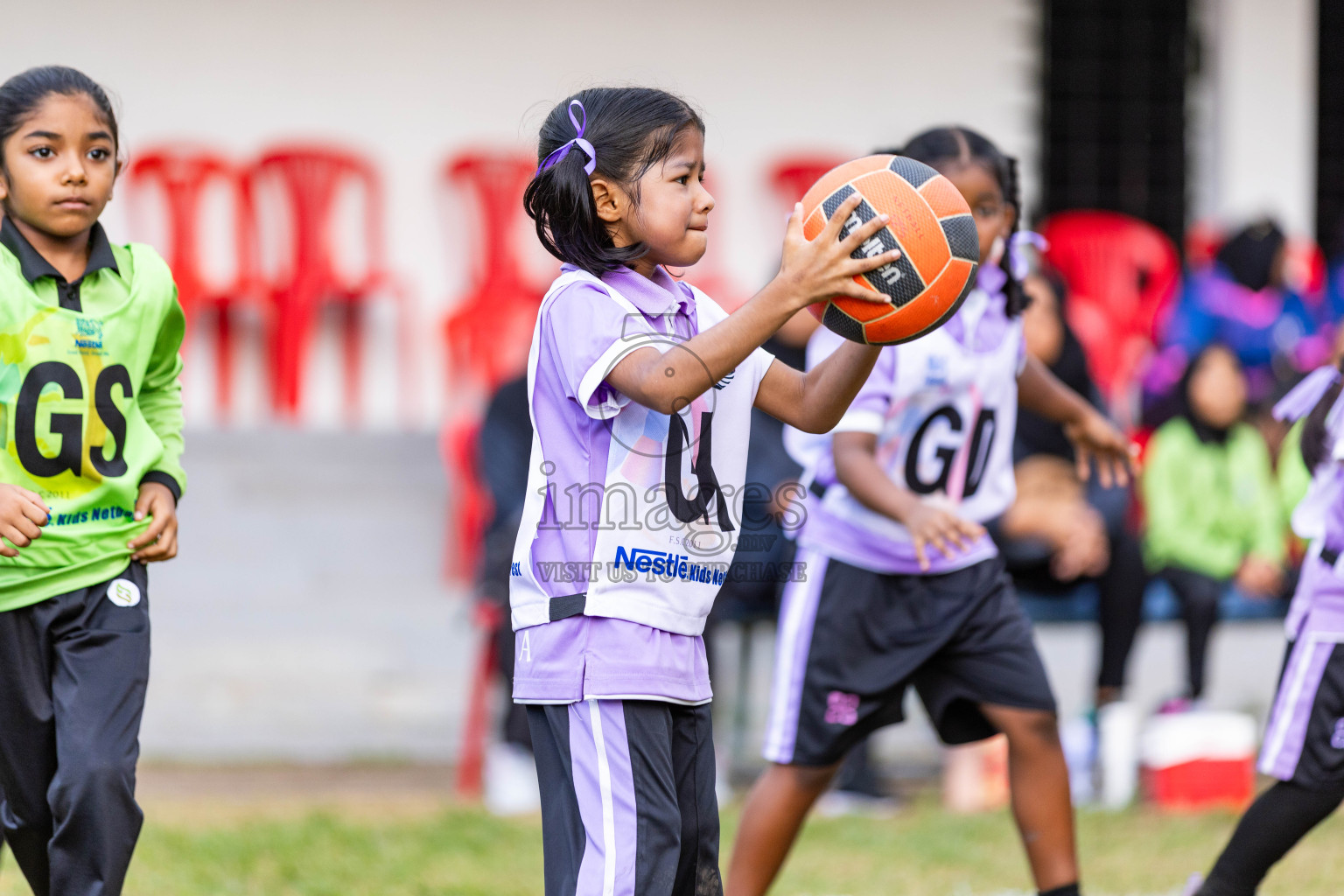 Day 3 of Nestle' Kids Netball Fiesta 2023 held in Henveyru Stadium, Male', Maldives on Saturday, 2nd December 2023. Photos by Nausham Waheed / Images.mv