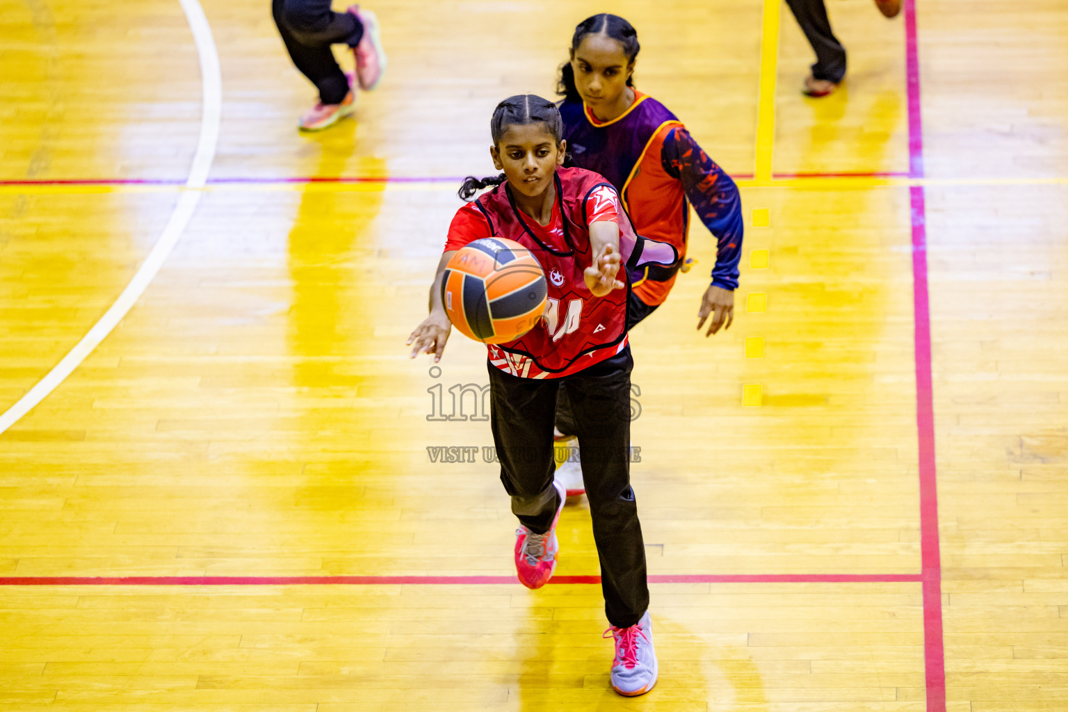 Day 6 of 25th Inter-School Netball Tournament was held in Social Center at Male', Maldives on Thursday, 15th August 2024. Photos: Nausham Waheed / images.mv