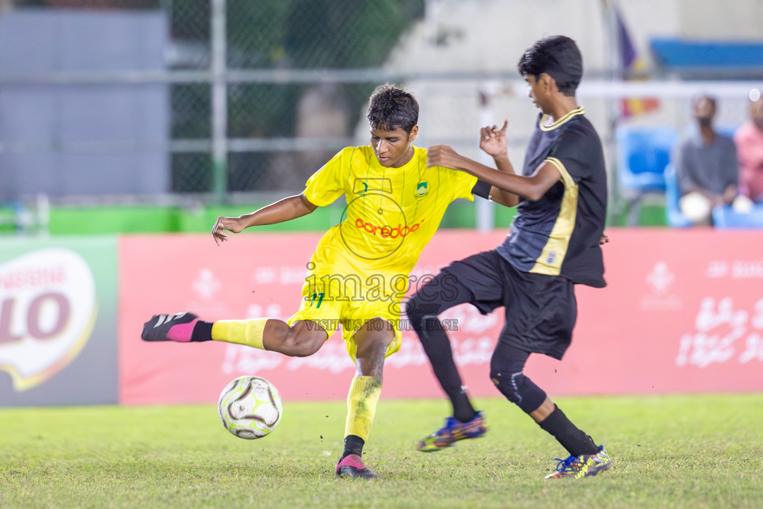 Eagles vs Maziya (U14) in Dhivehi Youth League 2024 - Day 2. Matches held at Henveiru Stadium on 22nd November 2024 , Friday. Photos: Shuu Abdul Sattar/ Images.mv