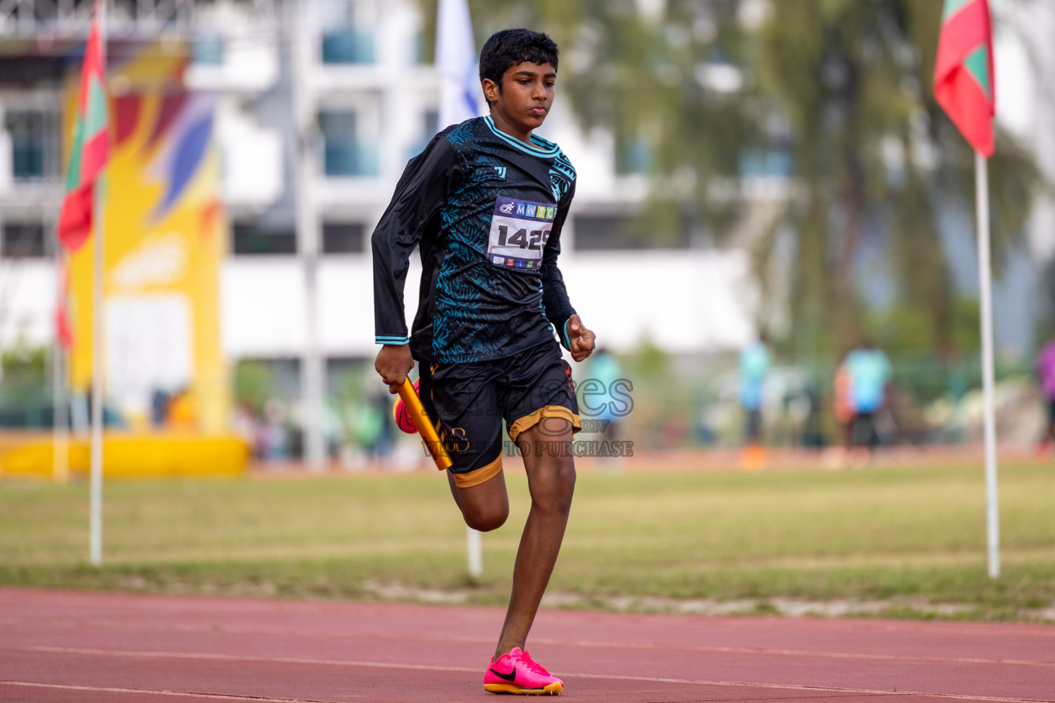 Day 5 of MWSC Interschool Athletics Championships 2024 held in Hulhumale Running Track, Hulhumale, Maldives on Wednesday, 13th November 2024. Photos by: Ismail Thoriq / Images.mv