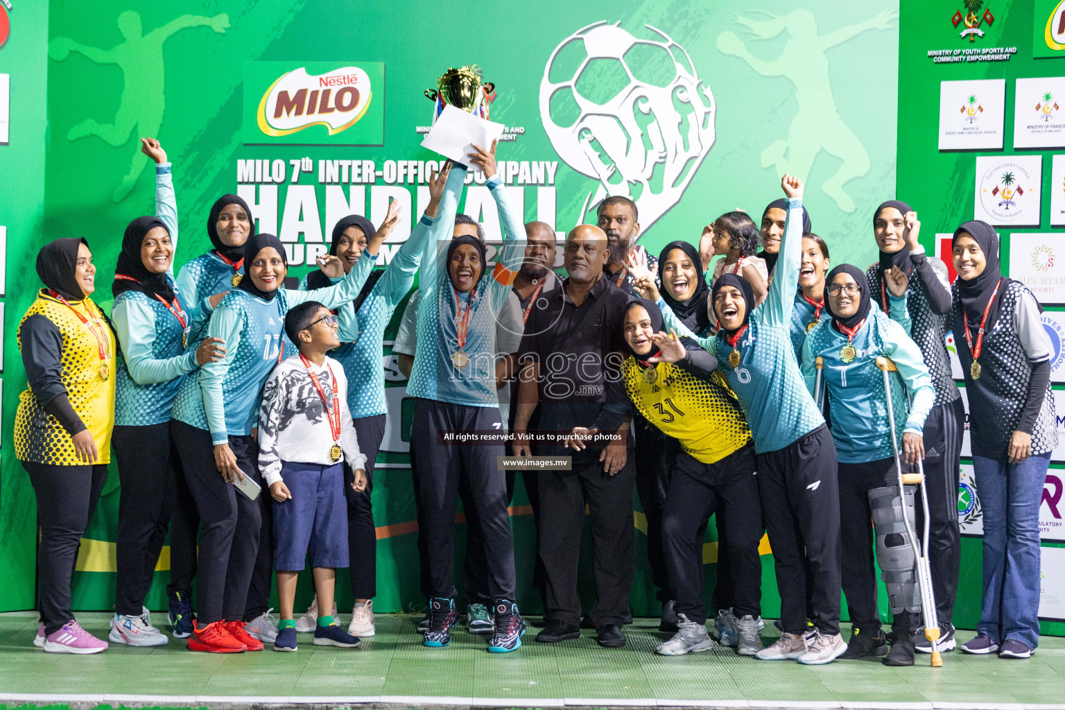 2nd Division Final of 7th Inter-Office/Company Handball Tournament 2023, held in Handball ground, Male', Maldives on Monday, 25th October 2023 Photos: Nausham Waheed/ Images.mv