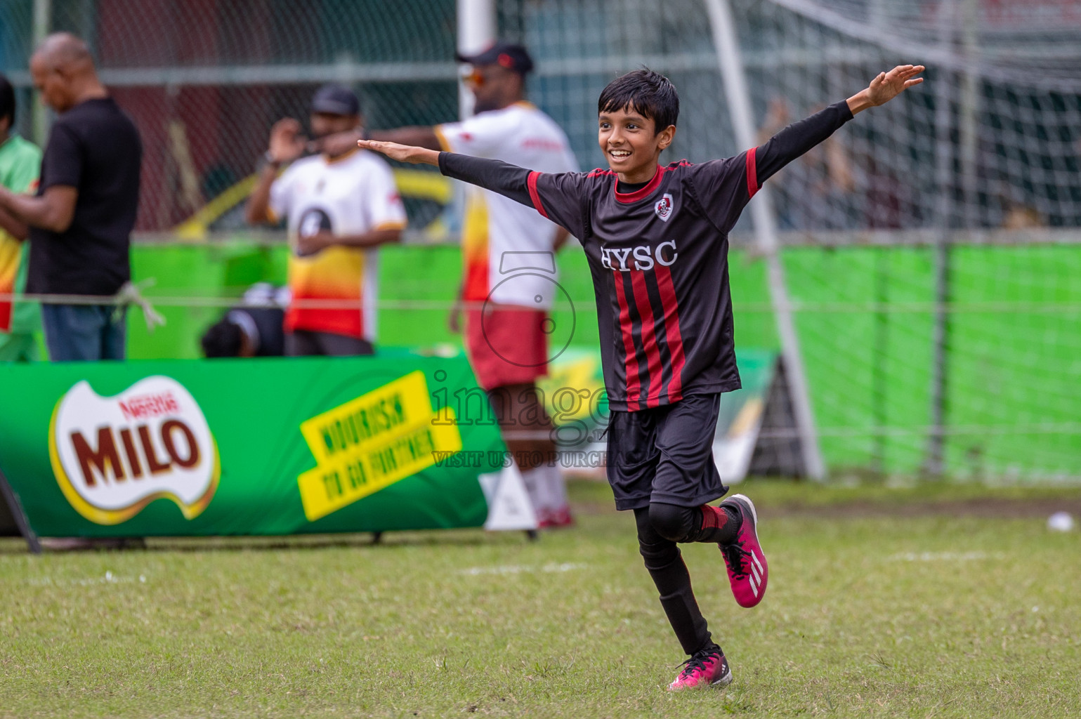 Day 1 of MILO Academy Championship 2024 - U12 was held at Henveiru Grounds in Male', Maldives on Thursday, 4th July 2024. Photos: Shuu Abdul Sattar / images.mv