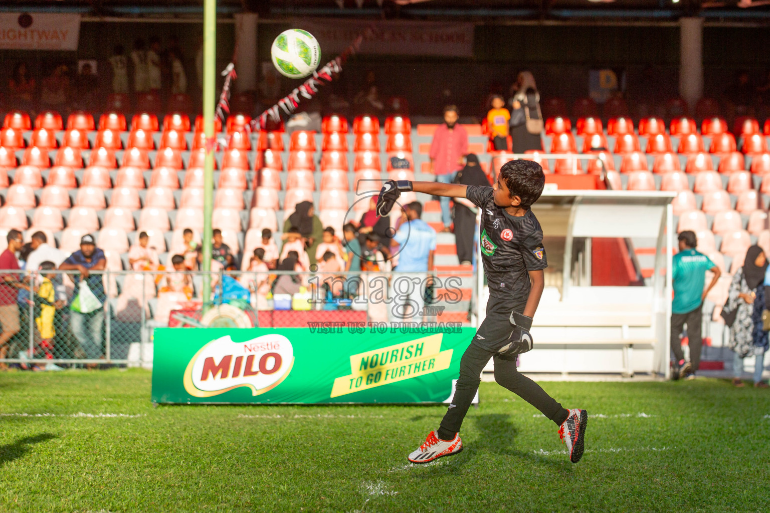 Day 2 of MILO Kids Football Fiesta was held at National Stadium in Male', Maldives on Saturday, 24th February 2024.