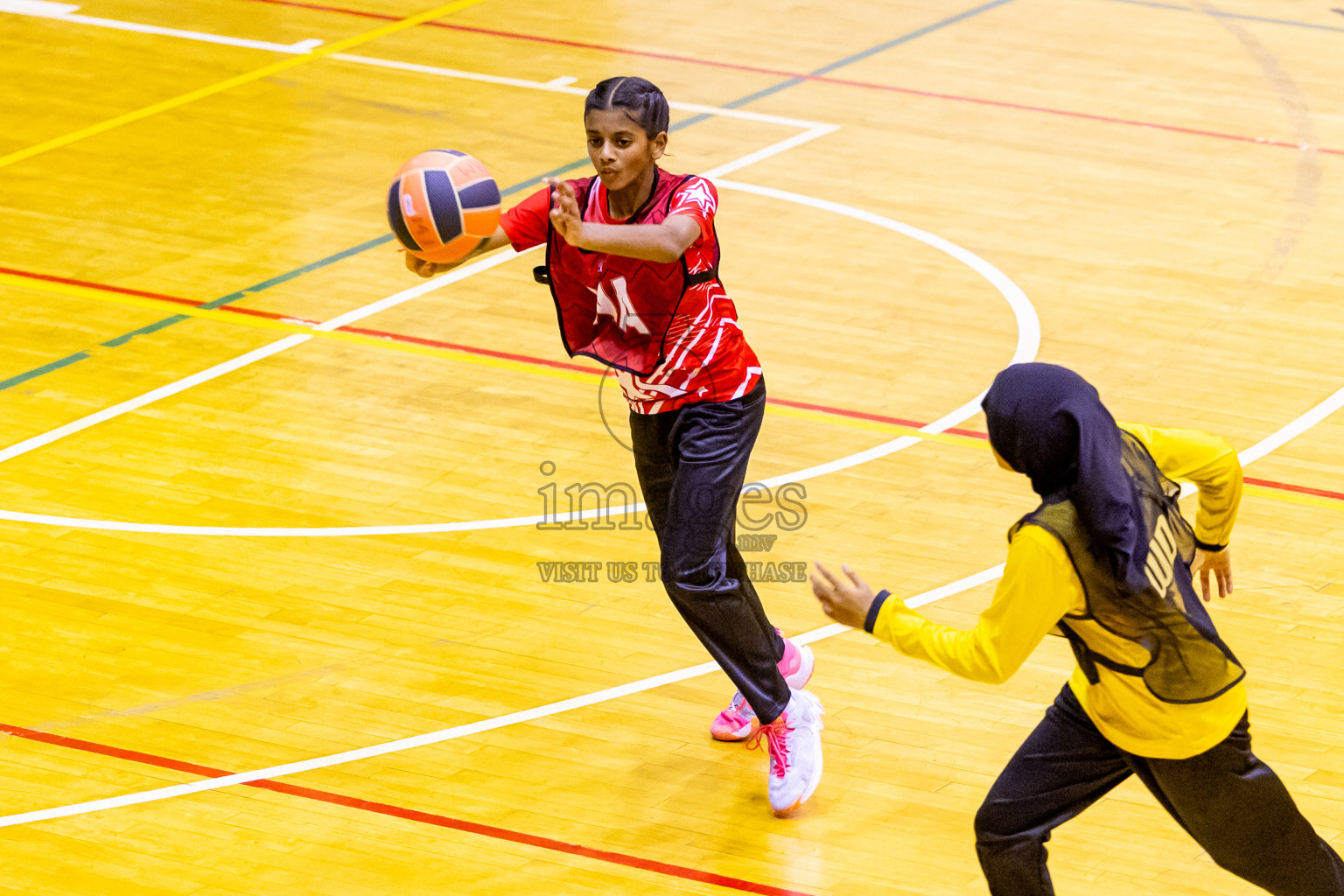 Day 12 of 25th Inter-School Netball Tournament was held in Social Center at Male', Maldives on Thursday, 22nd August 2024. Photos: Nausham Waheed / images.mv