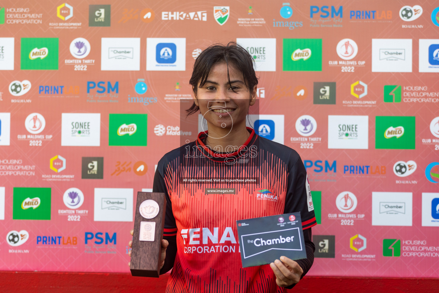 MPL vs Team Fenaka in Eighteen Thirty Women's Futsal Fiesta 2022 was held in Hulhumale', Maldives on Wednesday, 12th October 2022. Photos: Ismail Thoriq / images.mv