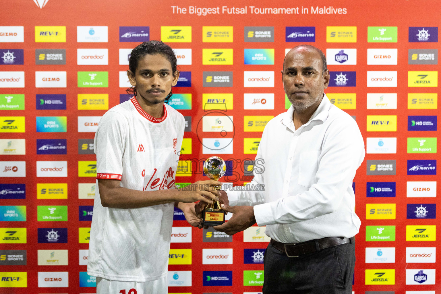 GA Kondey vs GA Dhaandhoo in Day 9 of Golden Futsal Challenge 2024 was held on Tuesday, 23rd January 2024, in Hulhumale', Maldives Photos: Nausham Waheed / images.mv