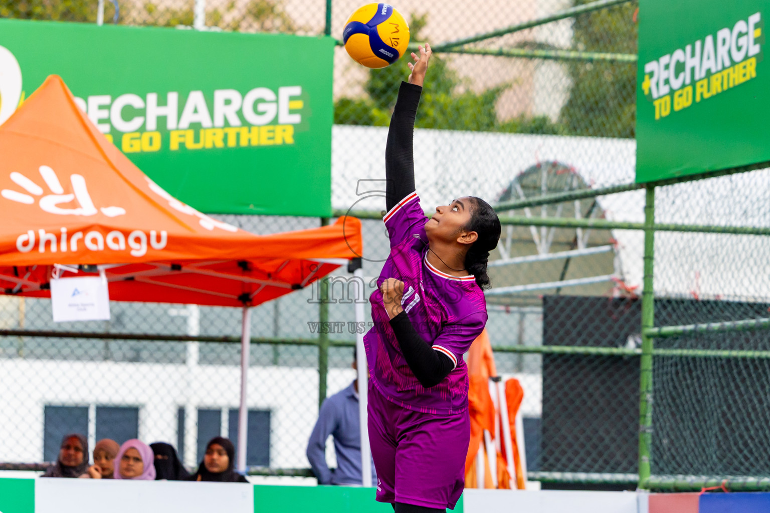 City Sports Club vs Alma Sports Club in Milo National Junior Volleyball Championship 2025 Day 4 was held on Tuesday, 25th November 2025 at Ekuveni Turf Court Male', Maldives. Photos: Nausham Waheed / images.mv