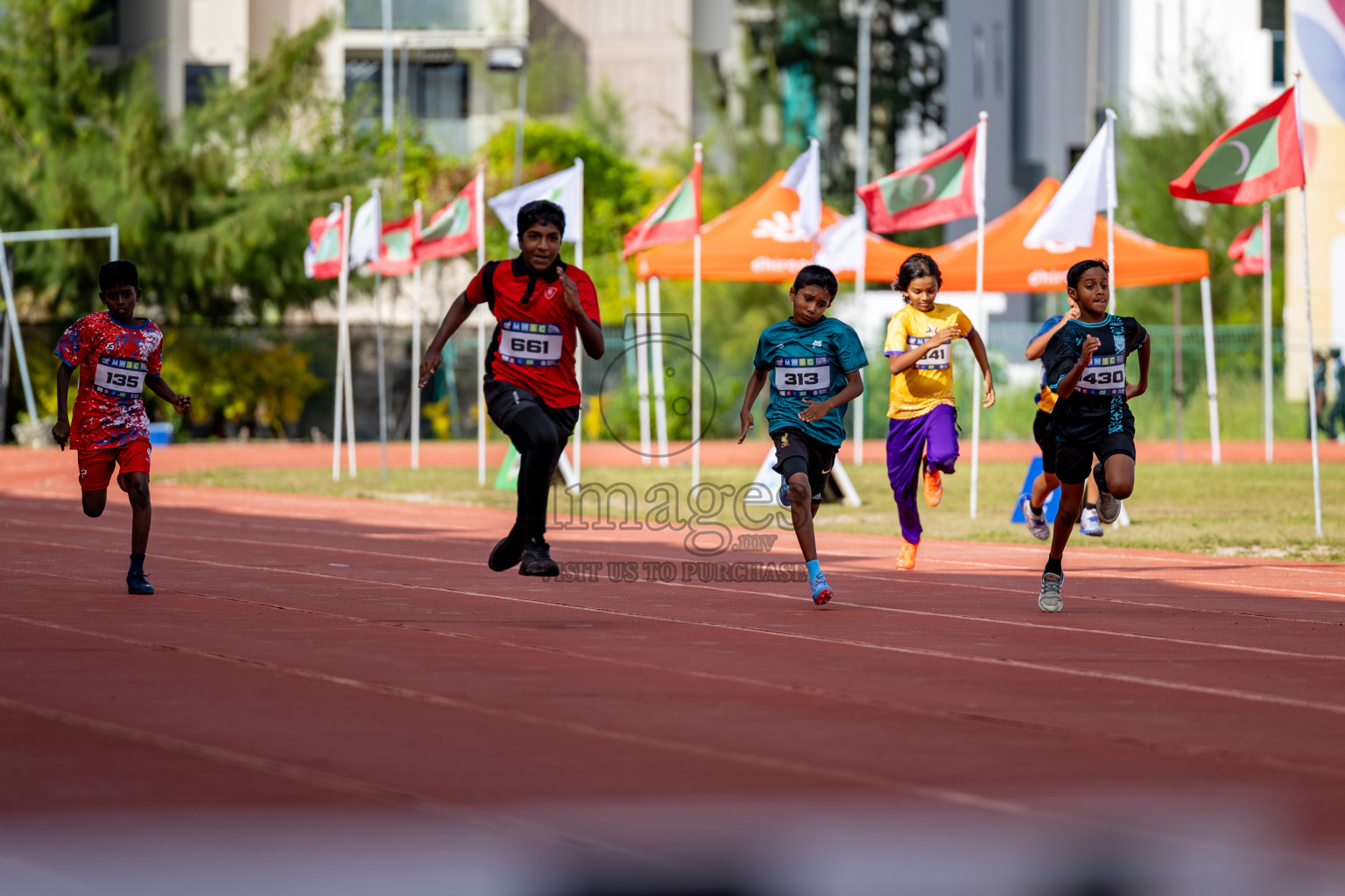 Day 2 of MWSC Interschool Athletics Championships 2024 held in Hulhumale Running Track, Hulhumale, Maldives on Sunday, 10th November 2024. 
Photos by: Hassan Simah / Images.mv