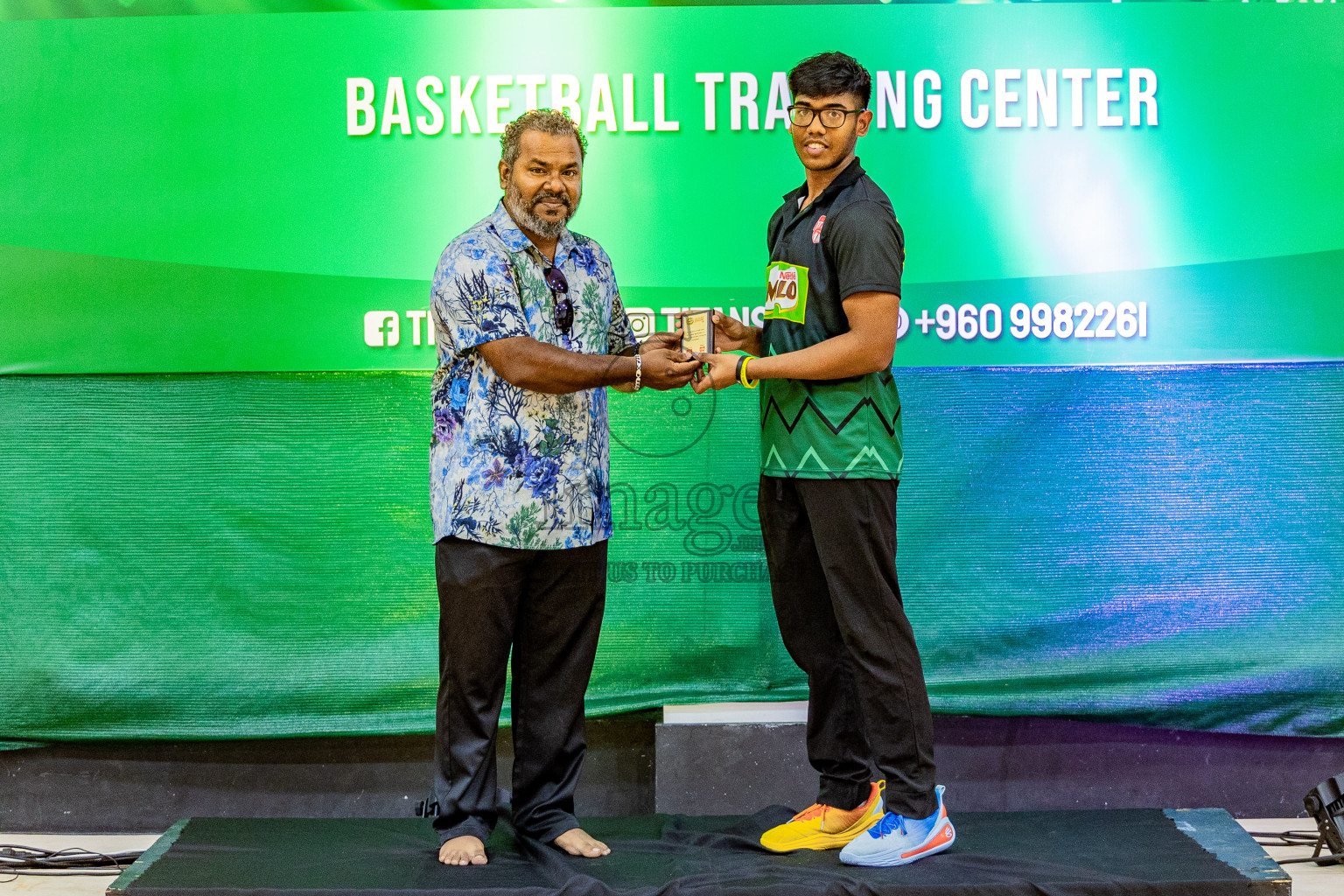 Day 3 of Milo 5 x 5 Junior Challenge 2025 - Basketball tournament held in Basketball Training Center, Male', Maldives on Saturday, 11th October 2025. Photos by: Nausham Waheed, Areef Adam / Images.mv