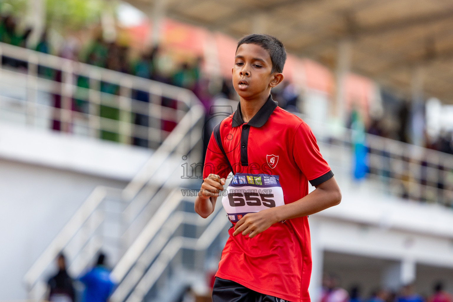 Day 1 of MWSC Interschool Athletics Championships 2024 held in Hulhumale Running Track, Hulhumale, Maldives on Saturday, 9th November 2024. 
Photos by: Ismail Thoriq, Hassan Simah / Images.mv