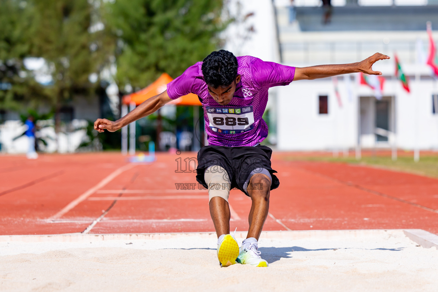 Day 4 of MWSC Interschool Athletics Championships 2024 held in Hulhumale Running Track, Hulhumale, Maldives on Tuesday, 12th November 2024. Photos by: Nausham Waheed / Images.mv