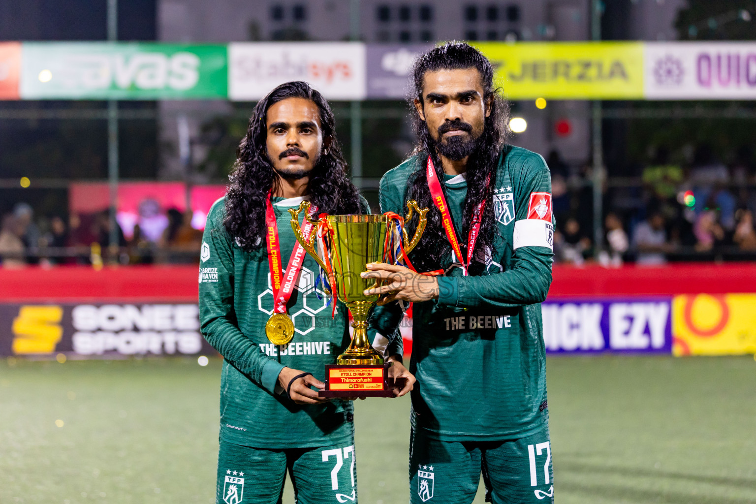Th Thimarafushi vs Th Hirilandhoo in Thaa Atoll Finals Day 26 of Golden Futsal Challenge 2025 was held on Thursday , 30th January 2025, in Hulhumale', Maldives. Photos: Nausham Waheed / images.mv