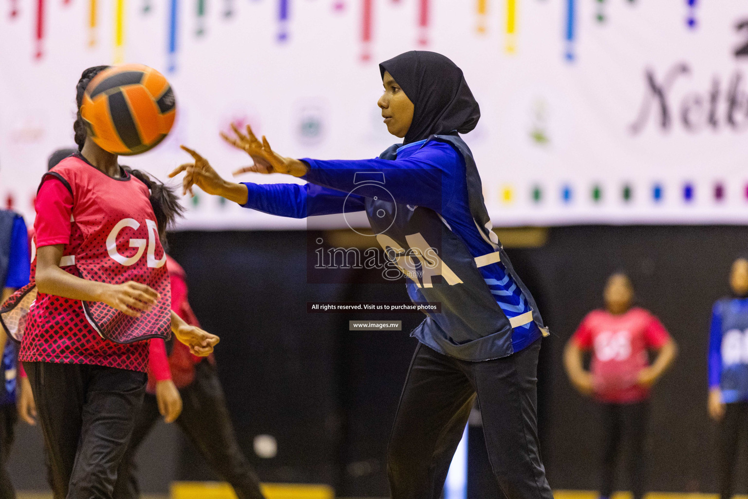 Day5 of 24th Interschool Netball Tournament 2023 was held in Social Center, Male', Maldives on 31st October 2023. Photos: Nausham Waheed / images.mv