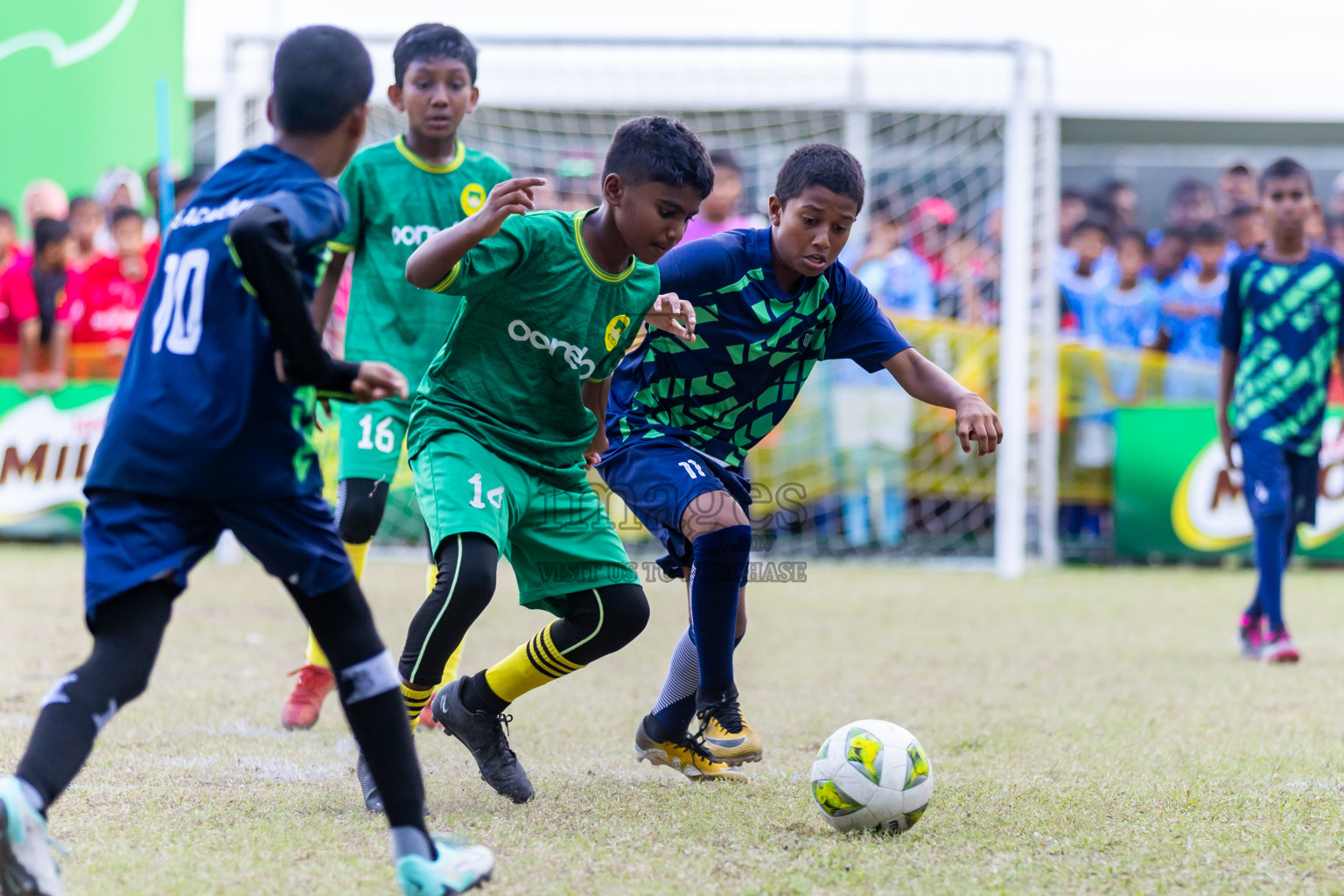 Day 4 of MILO Academy Championship 2024 - U12 was held at Henveiru Grounds in Male', Maldives on Sunday, 7th July 2024. Photos: Nausham Waheed / images.mv