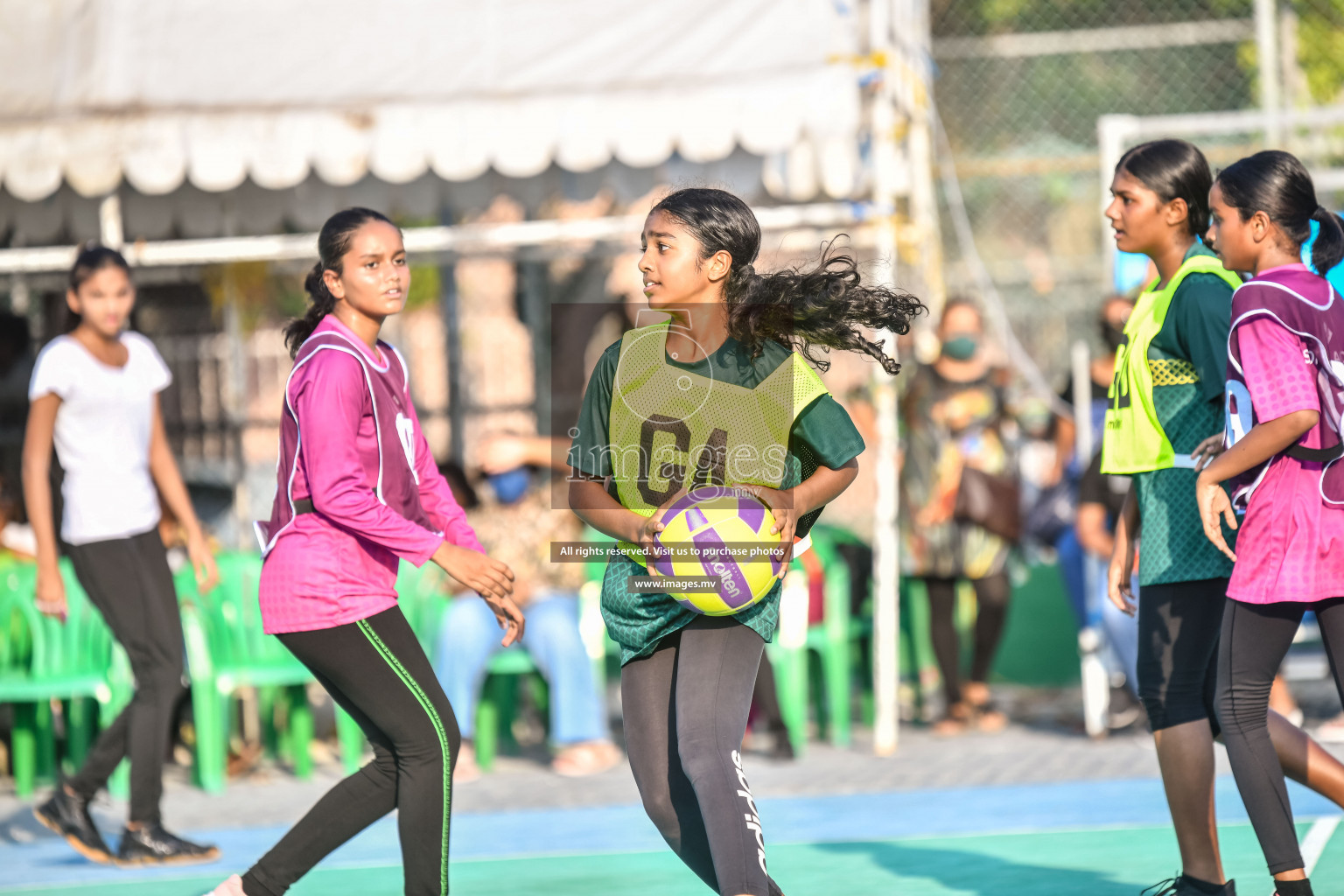 Day2  of Junior Netball Championship 2022 on 5 March 2022 held in Male', Maldives. Photos by Nausham Waheed.