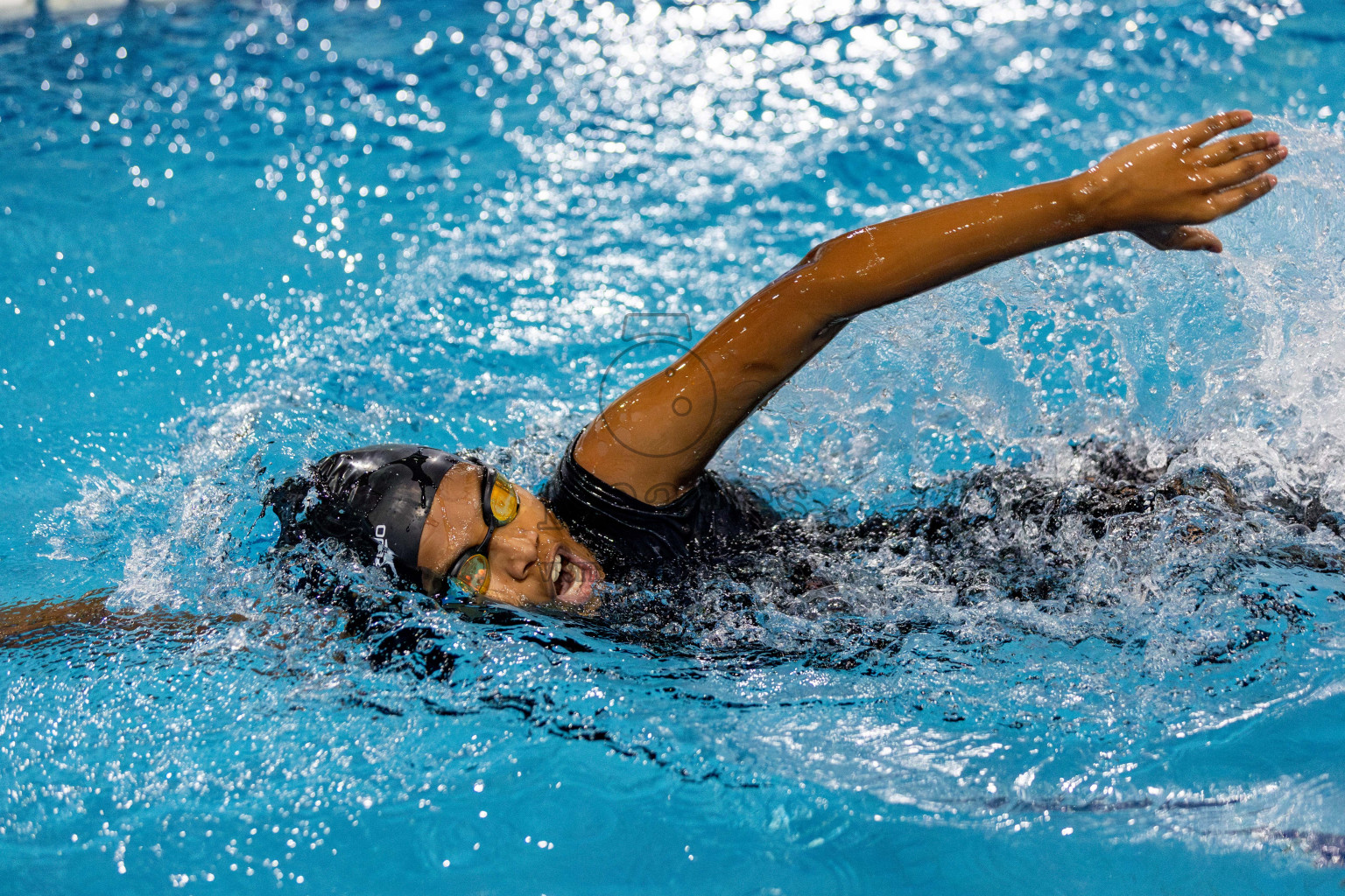 Day 2 of National Swimming Competition 2024 held in Hulhumale', Maldives on Saturday, 14th December 2024. Photos: Hassan Simah / images.mv