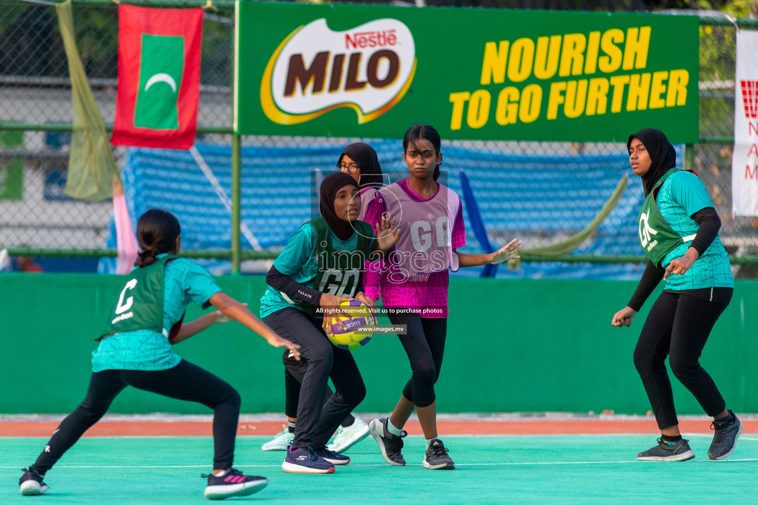 Junior Netball Championship 2022 - Under 14 Final U14 final of Junior Netball Championship 2022 held in Male', Maldives on Friday, 18th March 2022. Photos by Ismail Thoriq