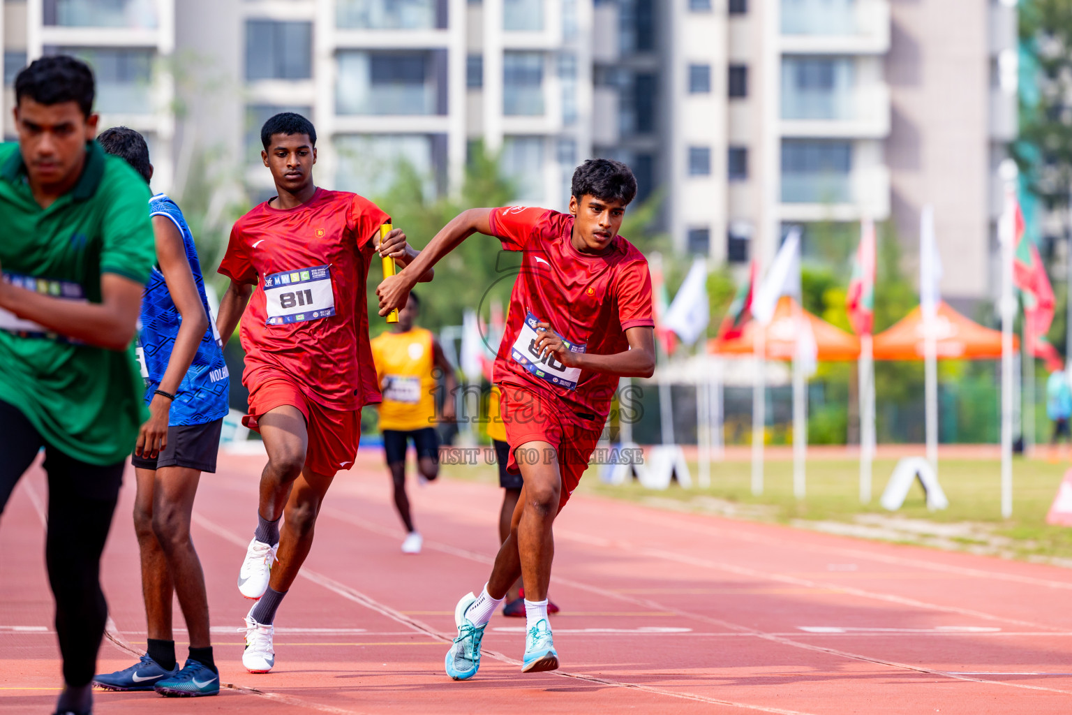 Day 5 of MWSC Interschool Athletics Championships 2024 held in Hulhumale Running Track, Hulhumale, Maldives on Wednesday, 13th November 2024. Photos by: Nausham Waheed / Images.mv