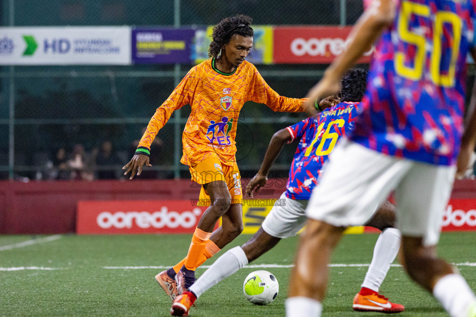 GA. Maamendhoo vs GA. Nilandhoo in Day 1 of Golden Futsal Challenge 2024 was held on Monday, 15th January 2024, in Hulhumale', Maldives Photos: Nausham Waheed  / images.mv