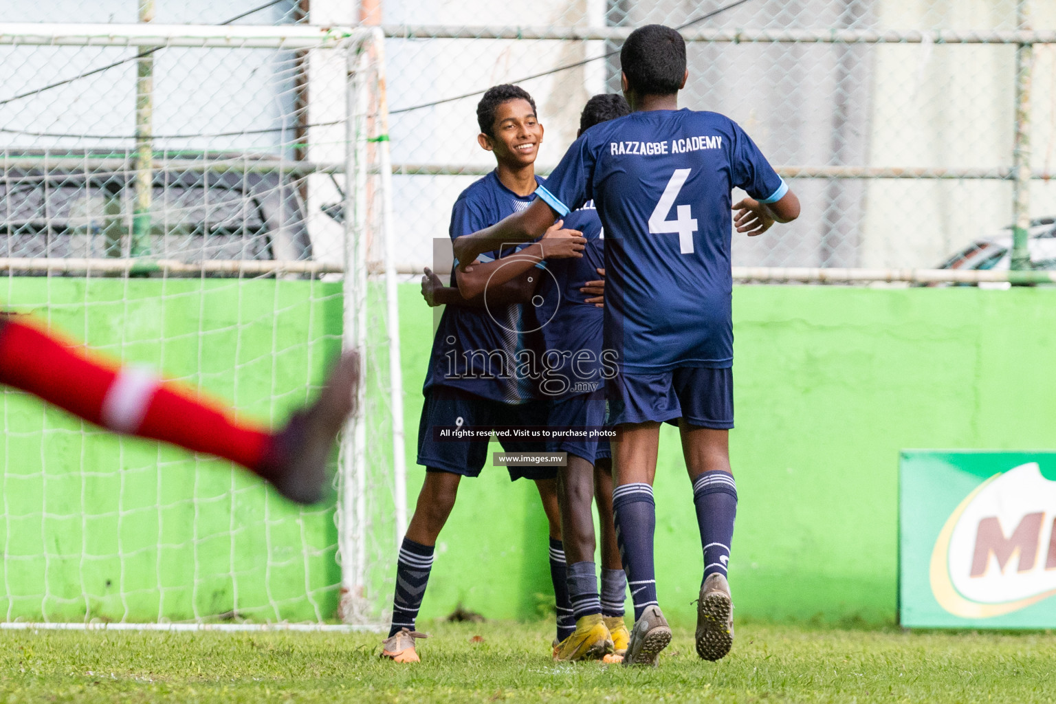 Day 1 of MILO Academy Championship 2023 (u14) was held in Henveyru Stadium Male', Maldives on 3rd November 2023. Photos: Nausham Waheed / images.mv