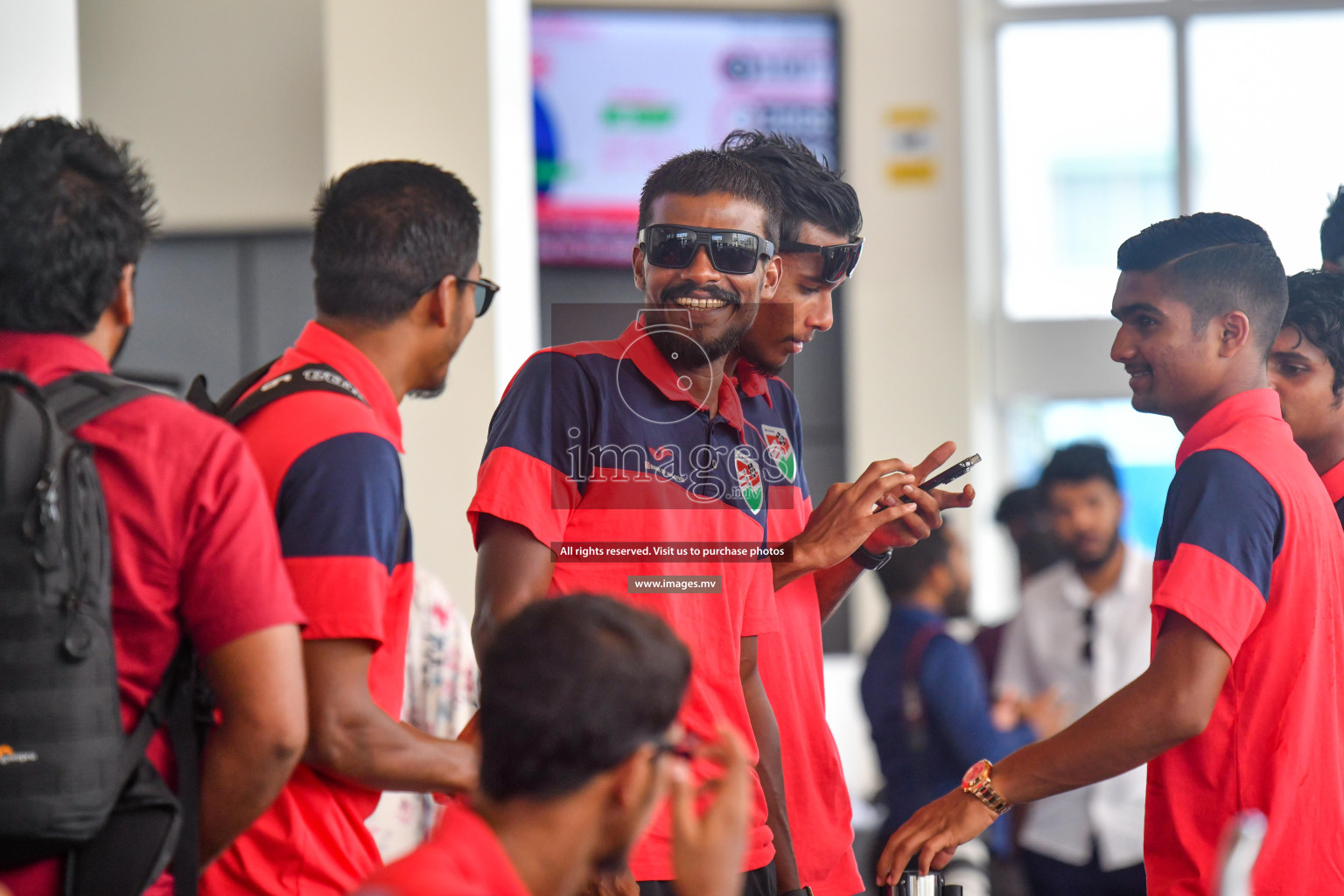 The Senior Men's National Team depart to Japan Training Camp from Maafannu Bus Terminal, Male', Maldives on 5th June 2023 Photos: Nausham Waheed/ Images.mv