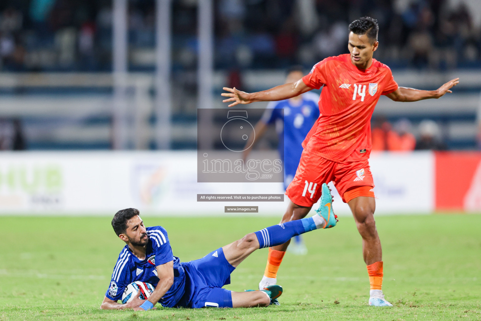 Kuwait vs India in the Final of SAFF Championship 2023 held in Sree Kanteerava Stadium, Bengaluru, India, on Tuesday, 4th July 2023. Photos: Nausham Waheed / images.mv