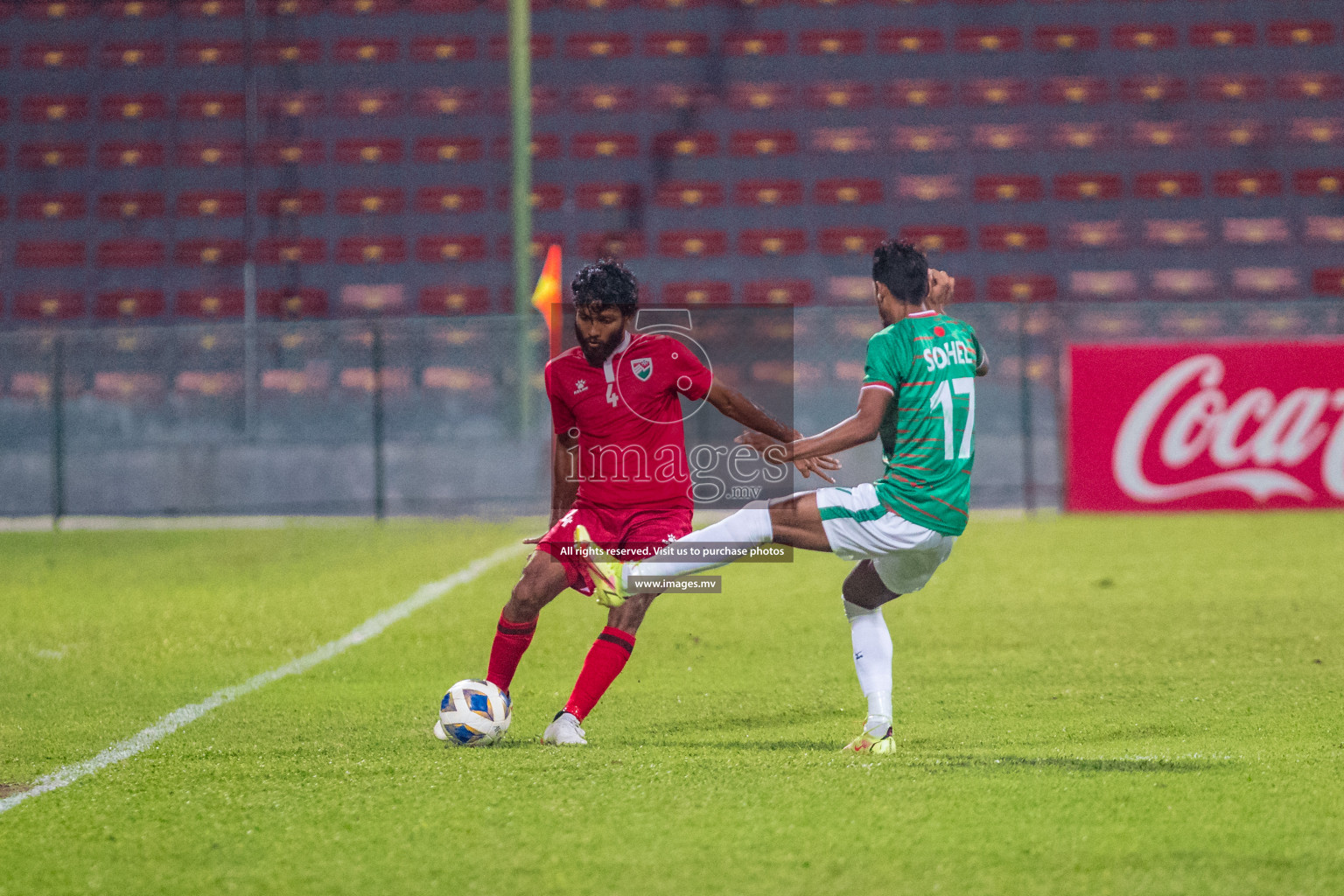 Maldives vs Bangladesh Friendly Match 24 Mar 2022 at Galolhu Rasmee Stadium Malé photos by Nausham Waheed