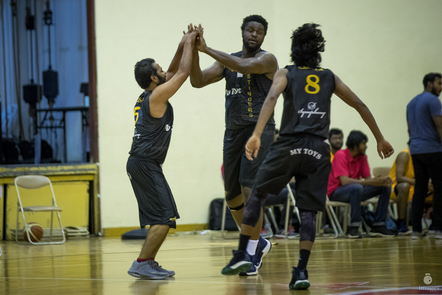 Raptors BC vs Stingers in 37th National Basketball Tournament 2018 (Men's Division), 14th December 2018, Thursday Photos: Ismail Thoriq / images.mv