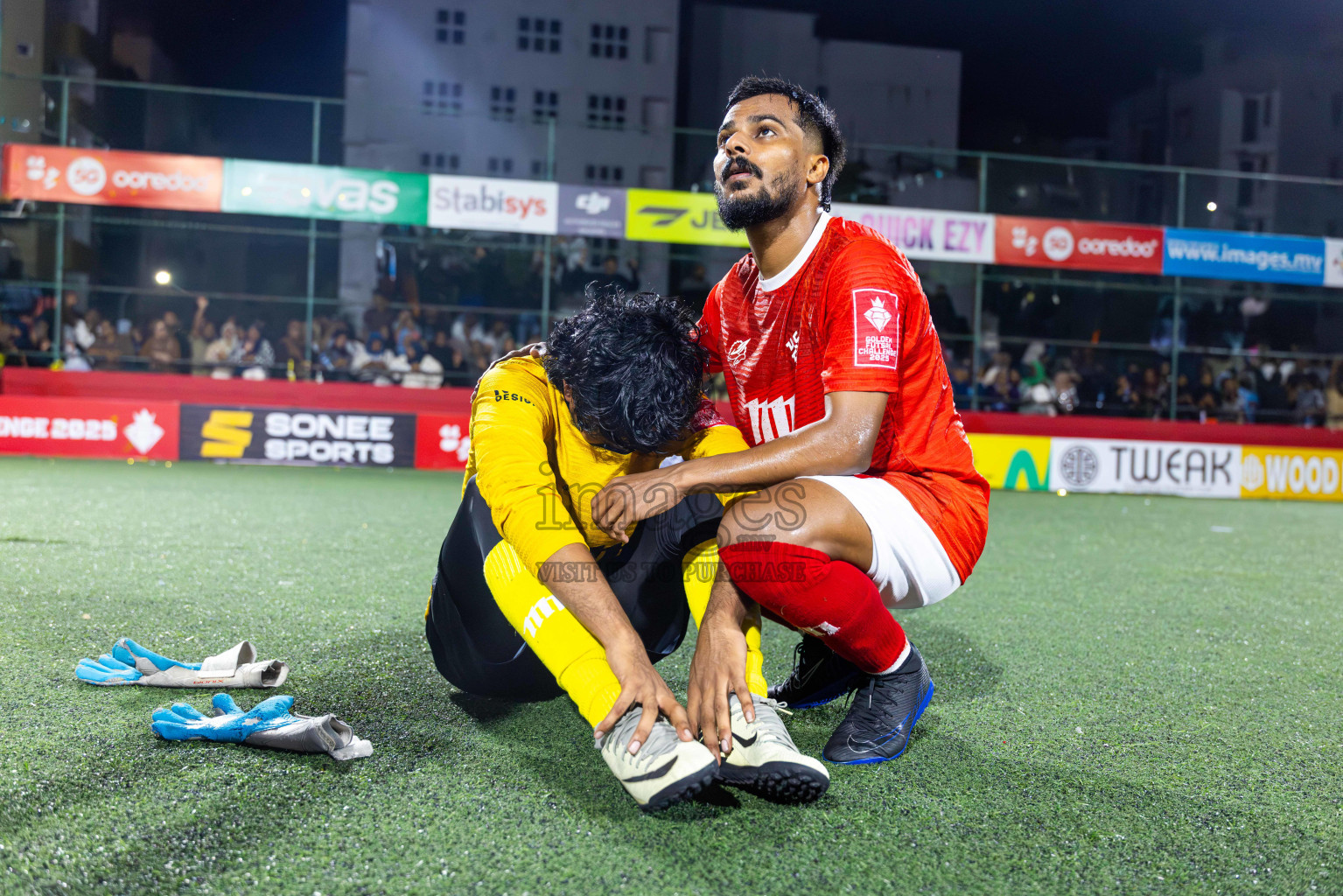 K Maafushi vs K Kaashidhoo in Kaafu Atoll Finals Day 27 of Golden Futsal Challenge 2025 was held on Friday , 31st January 2025, in Hulhumale', Maldives. Photos: Abdulla Abeed / images.mv