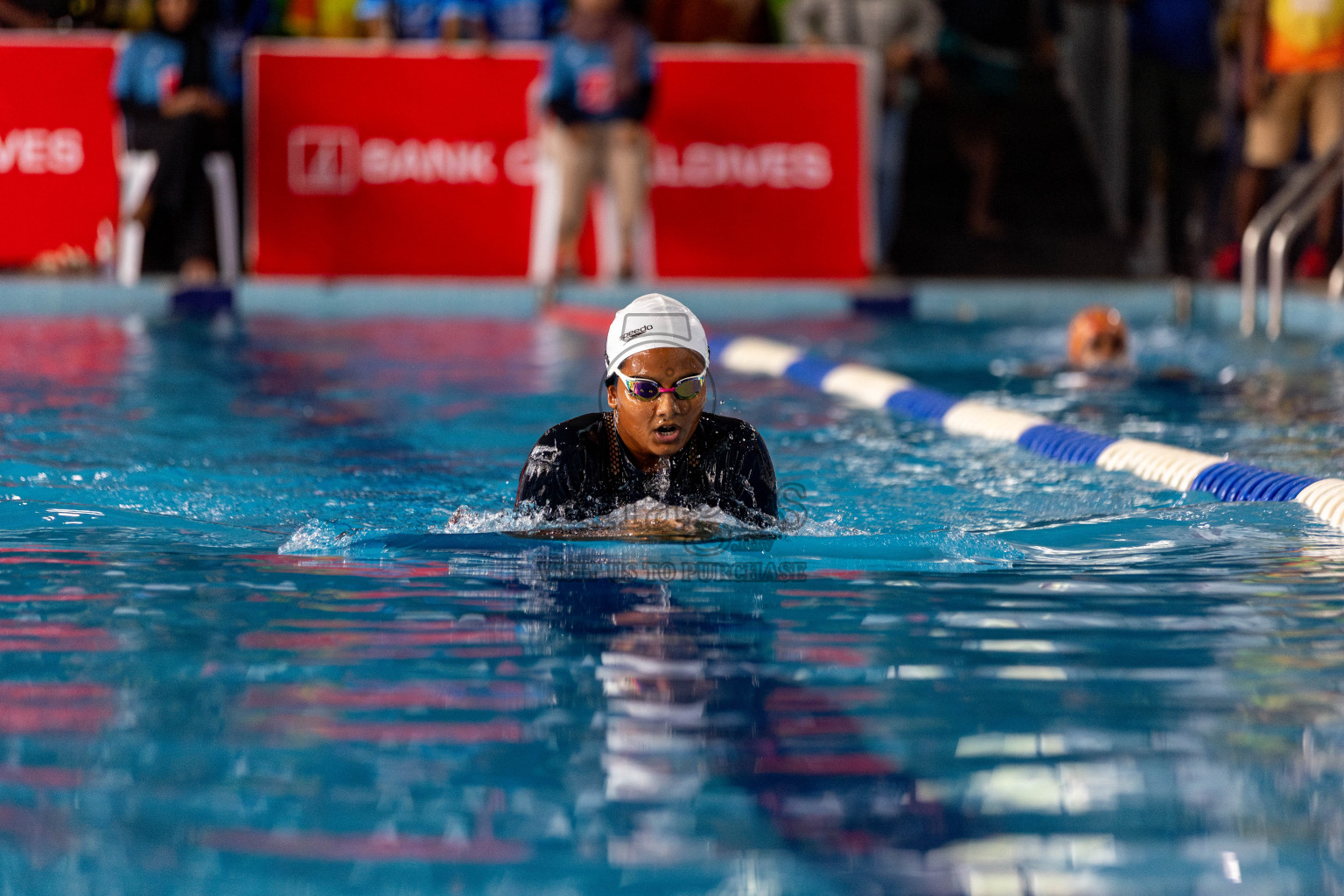 Day 3 of National Swimming Competition 2024 held in Hulhumale', Maldives on Sunday, 15th December 2024. Photos: Hassan Simah / images.mv