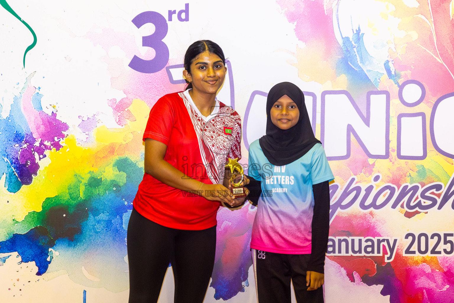 Closing ceremony of 3rd Netball Junior Championship, held at Social Center on Saturday, 25th January 2025 . Photos: Nausham Waheed / images.mv