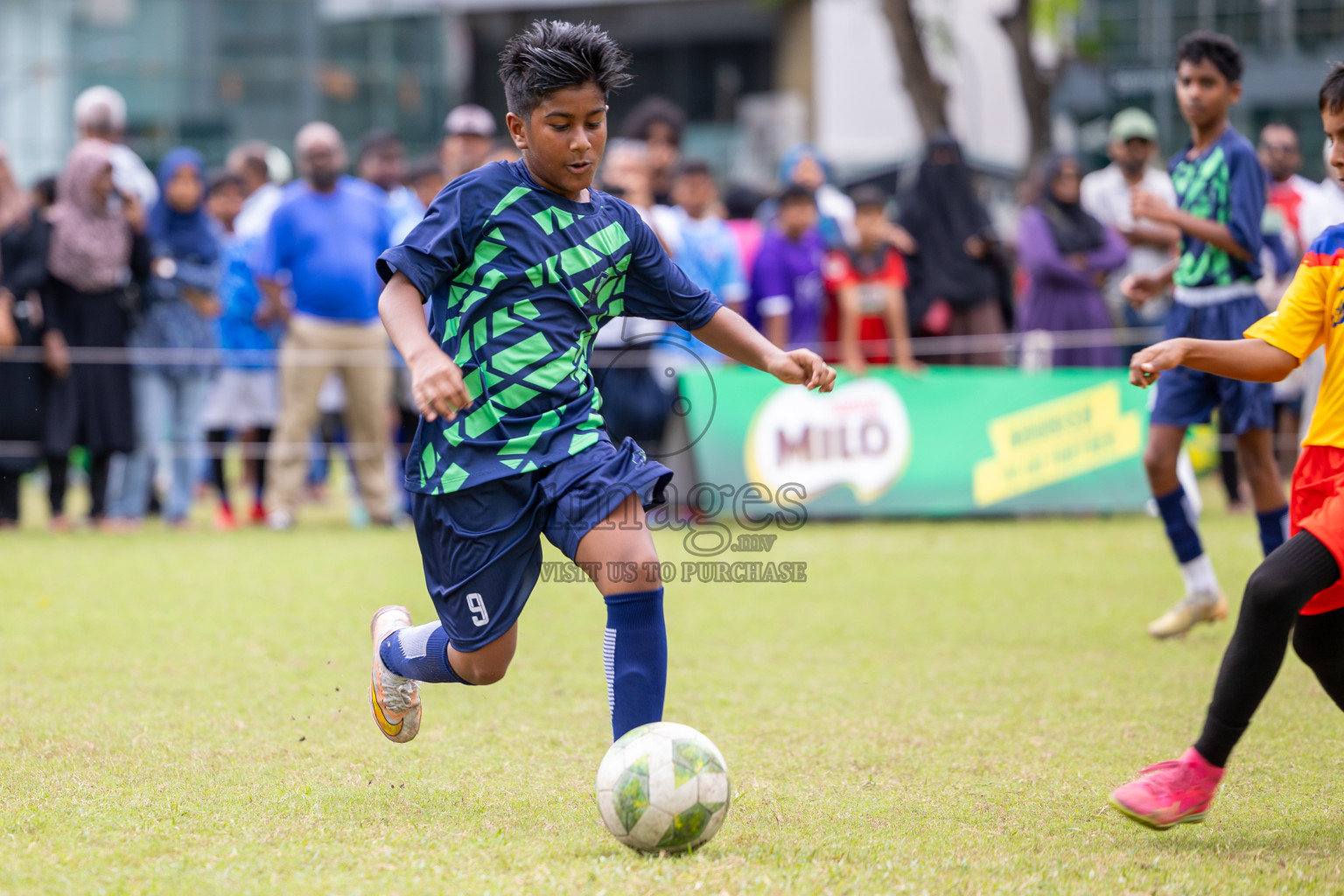 Day 2 of MILO Academy Championship 2024 - U12 was held at Henveiru Grounds in Male', Maldives on Friday, 5th July 2024.
Photos: Ismail Thoriq / images.mv