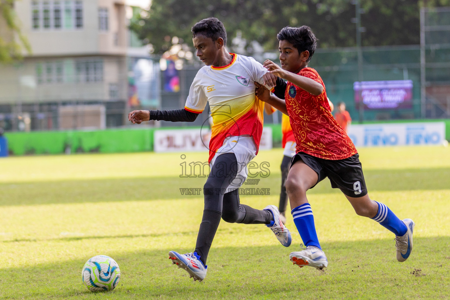 Club Eagles vs Super United Sports (U12) in Day 4 of Dhivehi Youth League 2024 held at Henveiru Stadium on Thursday, 28th November 2024. Photos: Shuu Abdul Sattar/ Images.mv