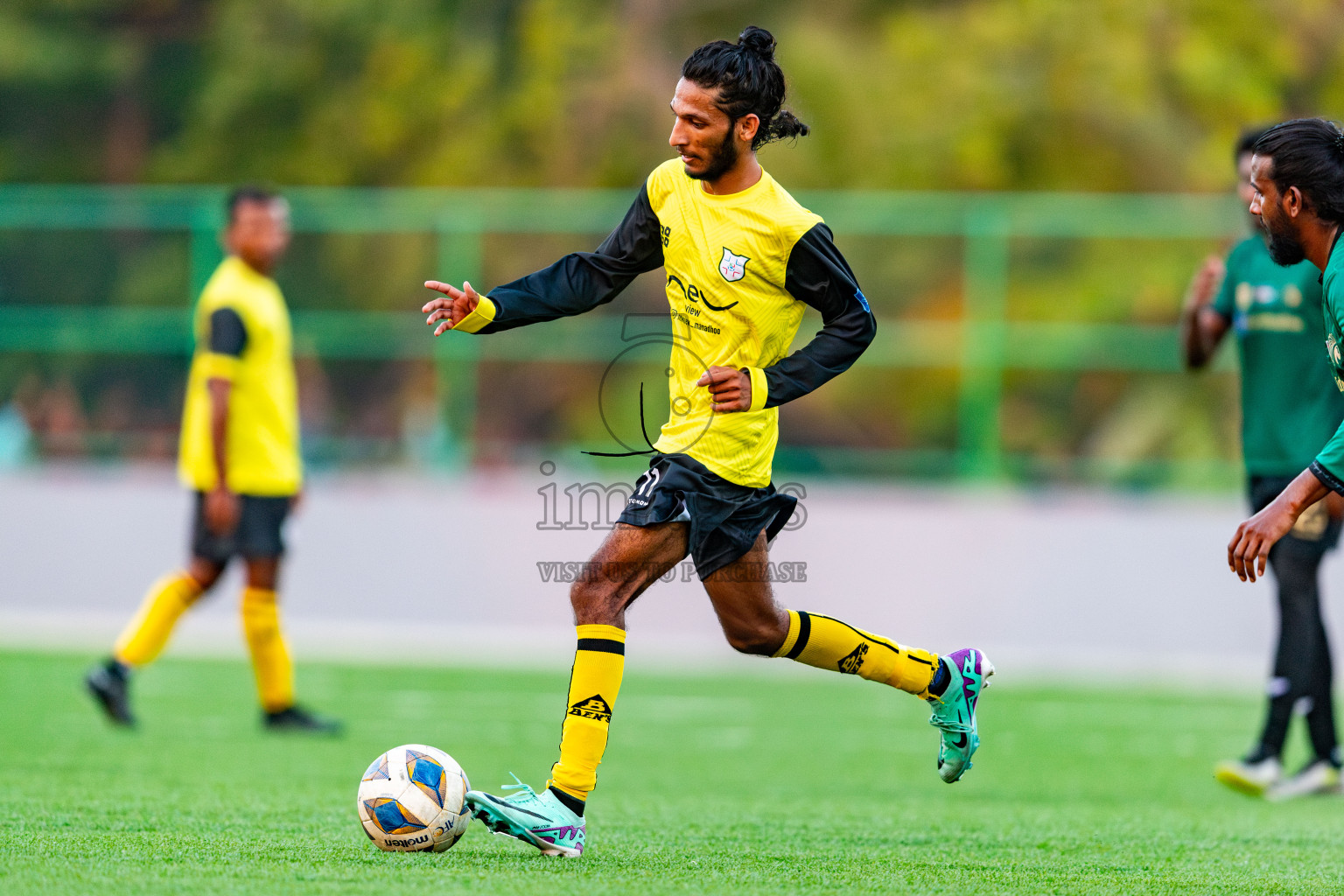 Baburu SC vs Kanmathi Juniors from Manadhoo Council Cup 2024 in N Manadhoo Maldives on Friday, 23rd February 2023. Photos: Nausham Waheed / images.mv